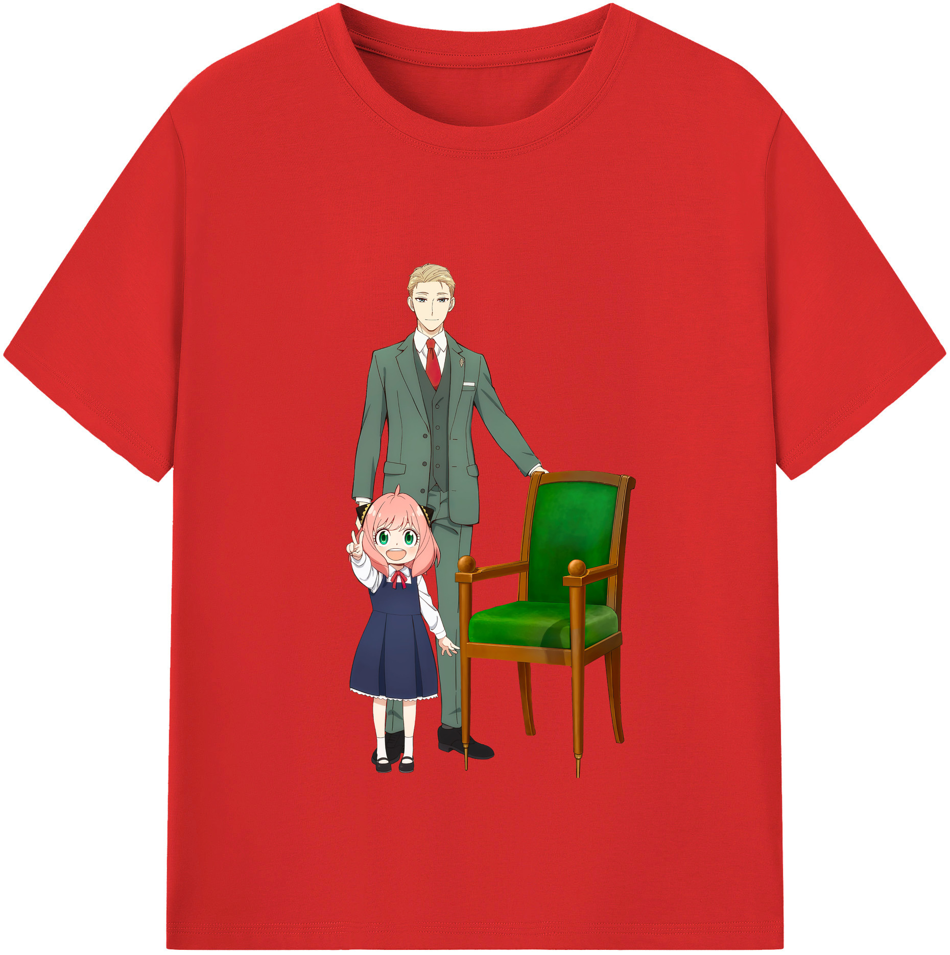 （画像用） SPY×FAMILY间谍家家酒 レディースカジュアルプリントTシャツ（綿100％）