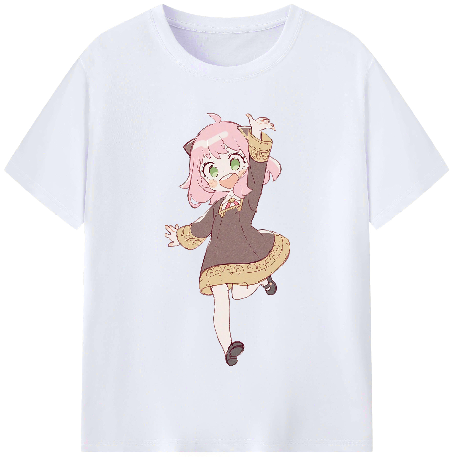 （画像用） SPY×FAMILY间谍家家酒 レディースカジュアルプリントTシャツ（綿100％）
