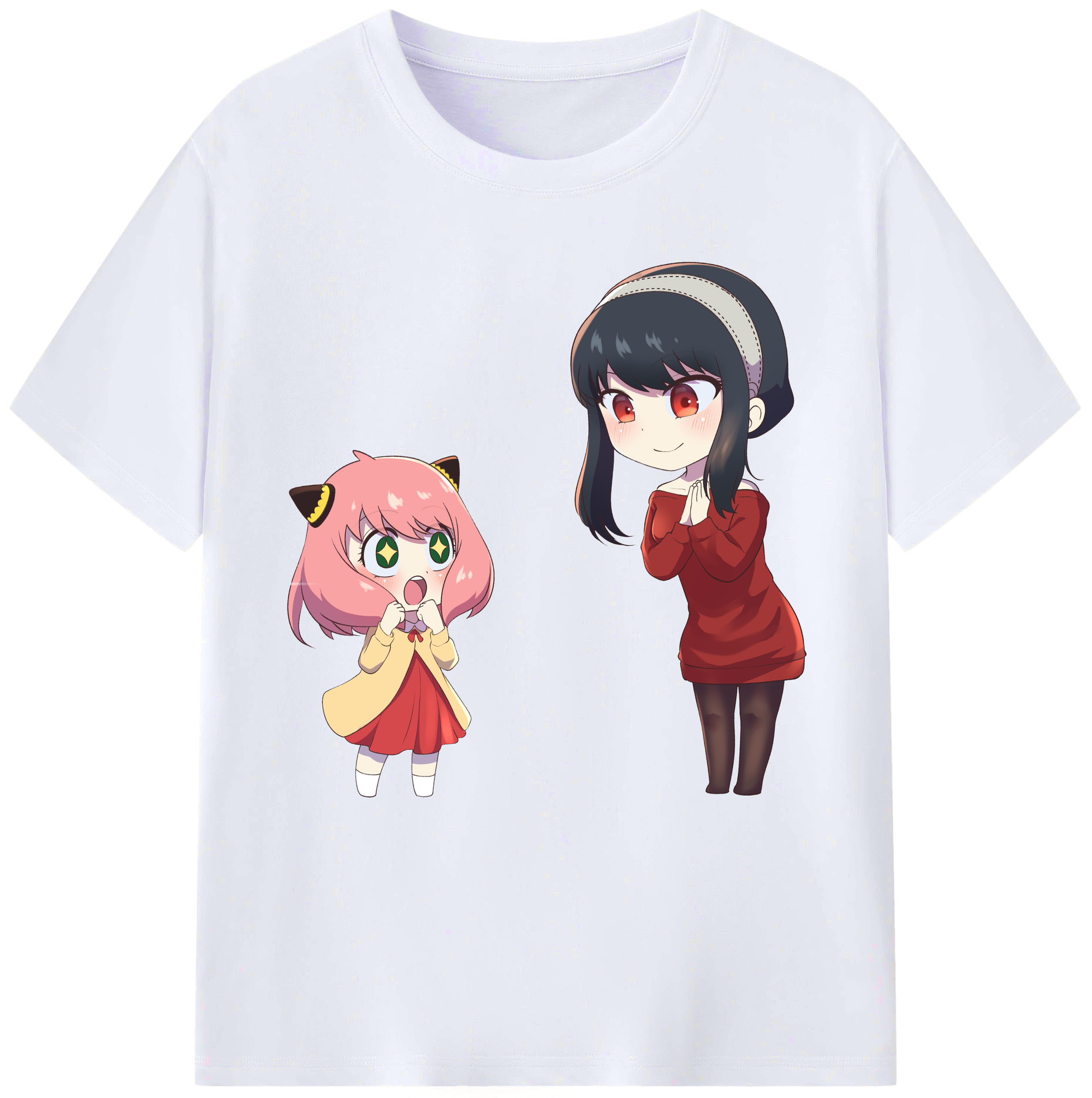 （画像用） SPY×FAMILY间谍家家酒 レディースカジュアルプリントTシャツ（綿100％）
