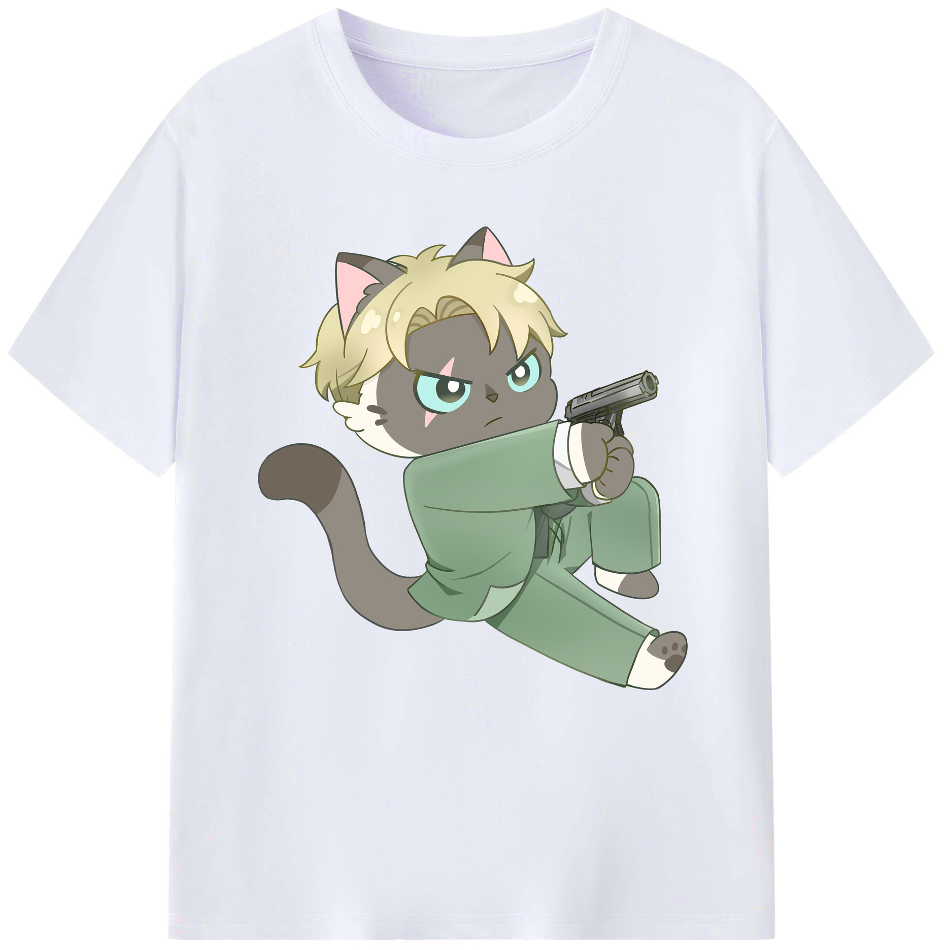 （画像用） SPY×FAMILY间谍家家酒 レディースカジュアルプリントTシャツ（綿100％）