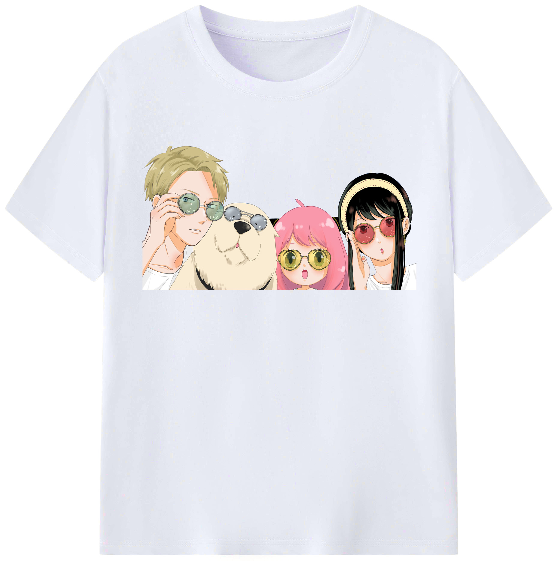 （画像用） SPY×FAMILY间谍家家酒 レディースカジュアルプリントTシャツ（綿100％）