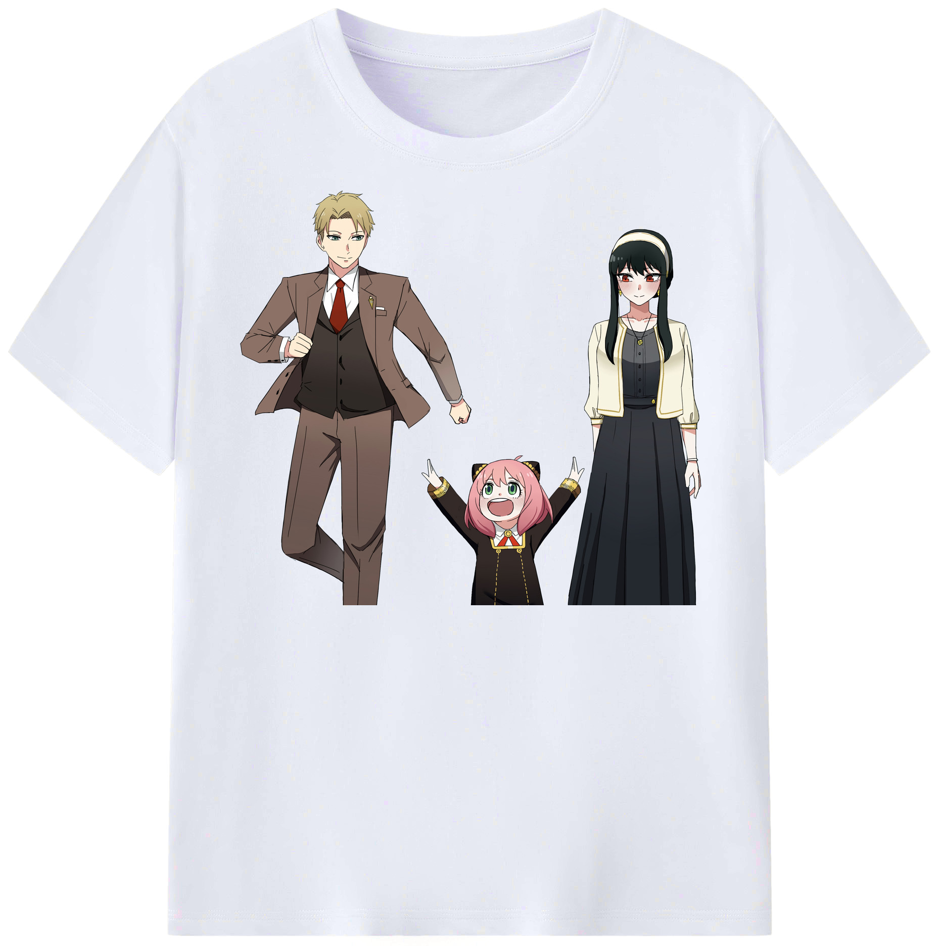 （画像用） SPY×FAMILY间谍家家酒 レディースカジュアルプリントTシャツ（綿100％）