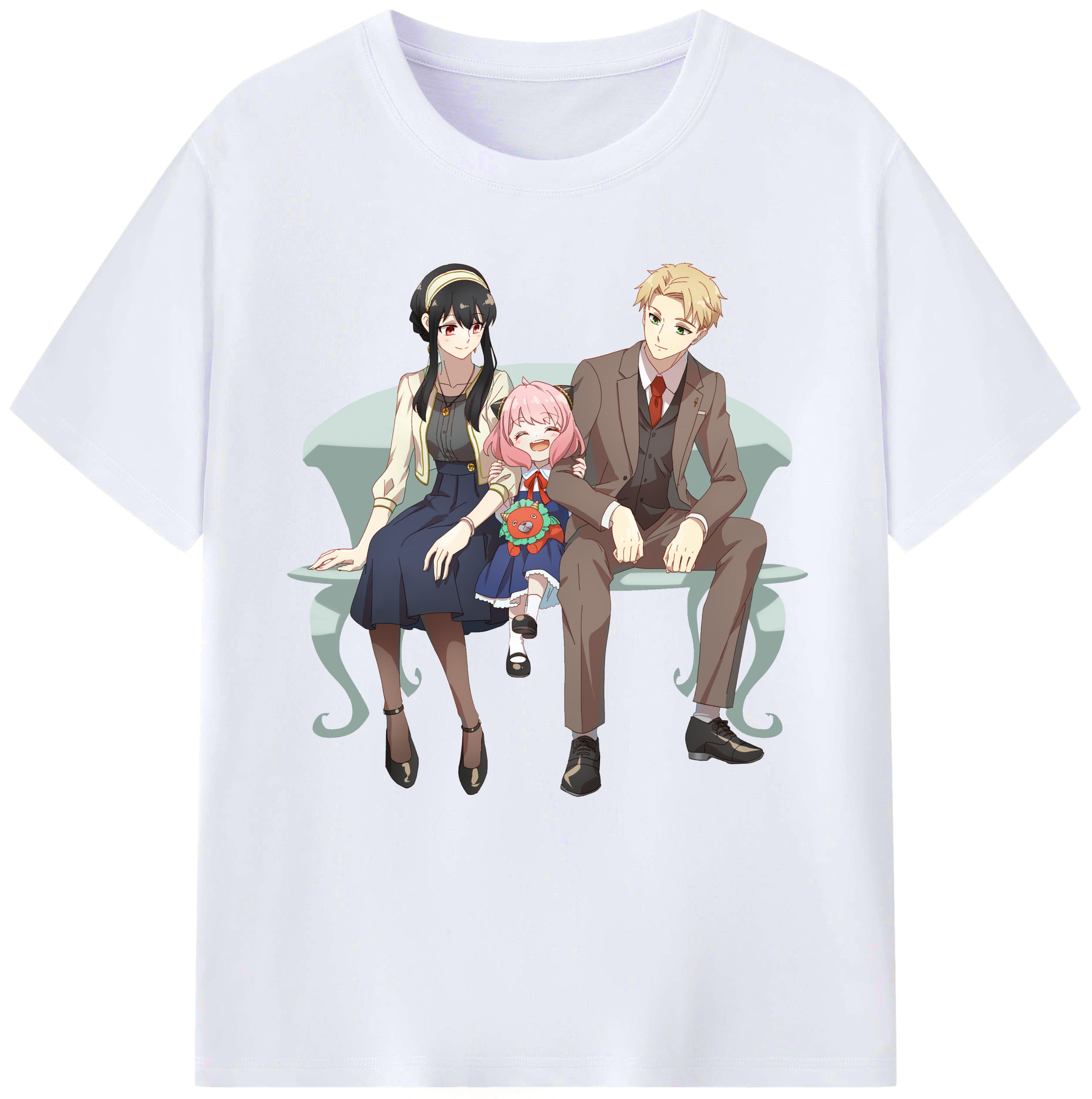 （画像用） SPY×FAMILY间谍家家酒 レディースカジュアルプリントTシャツ（綿100％）