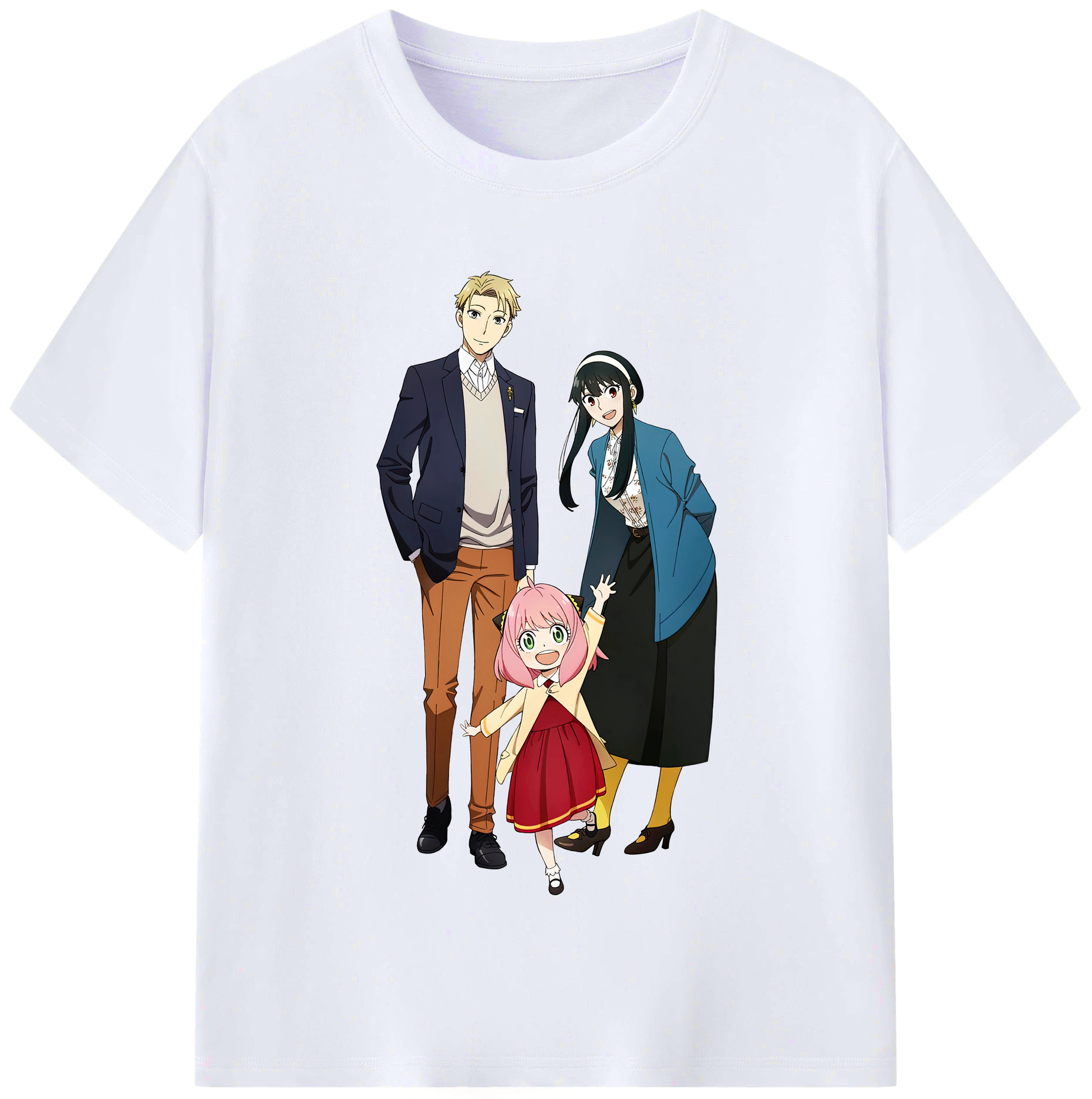 （画像用） SPY×FAMILY间谍家家酒 レディースカジュアルプリントTシャツ（綿100％）