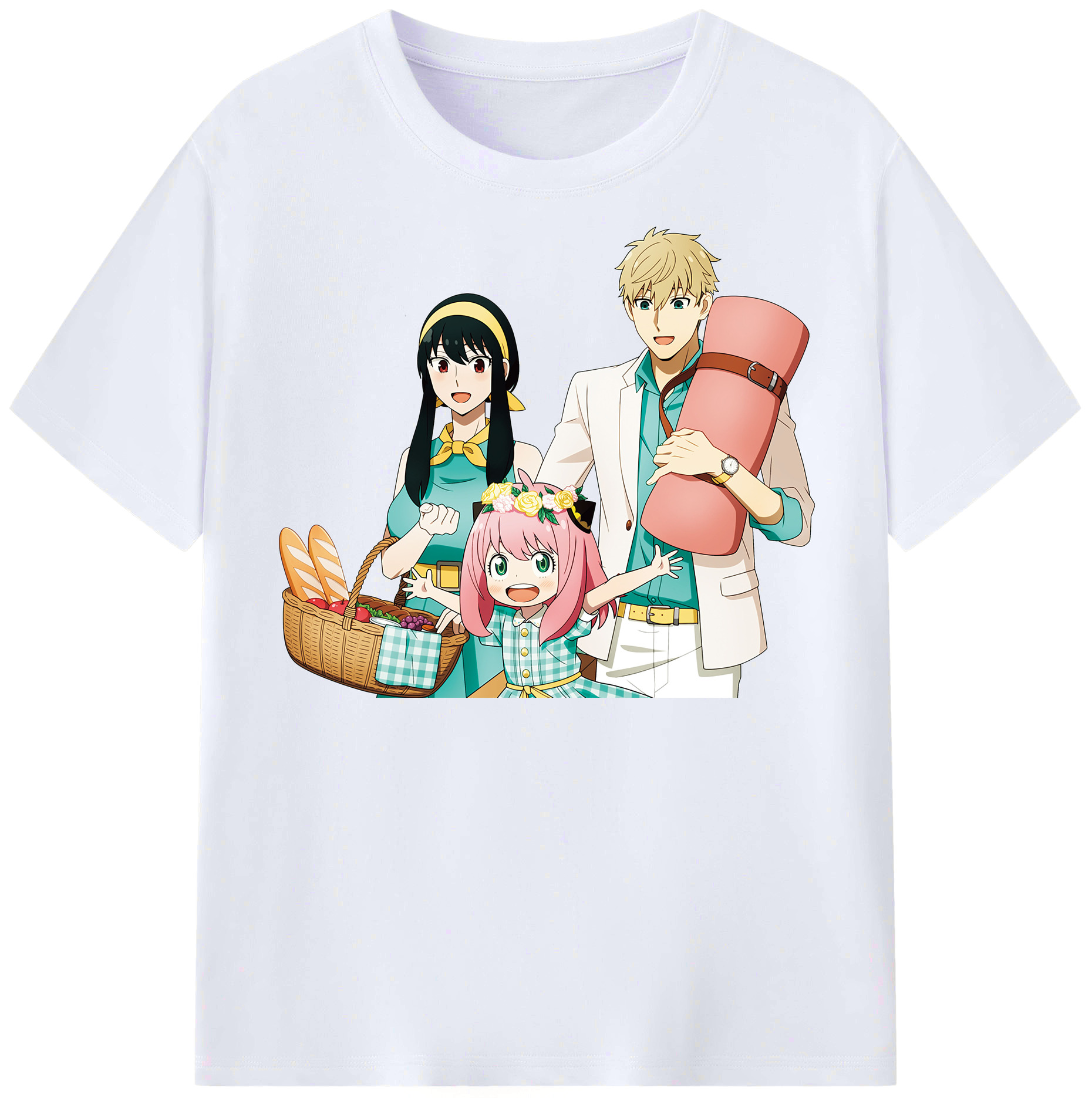 （画像用） SPY×FAMILY间谍家家酒 レディースカジュアルプリントTシャツ（綿100％）