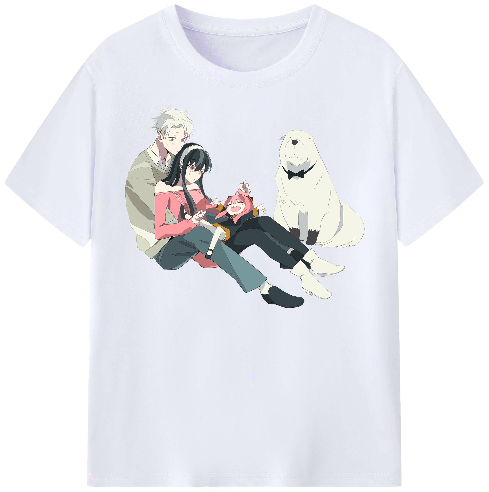 （画像用） SPY×FAMILY间谍家家酒 レディースカジュアルプリントTシャツ（綿100％）