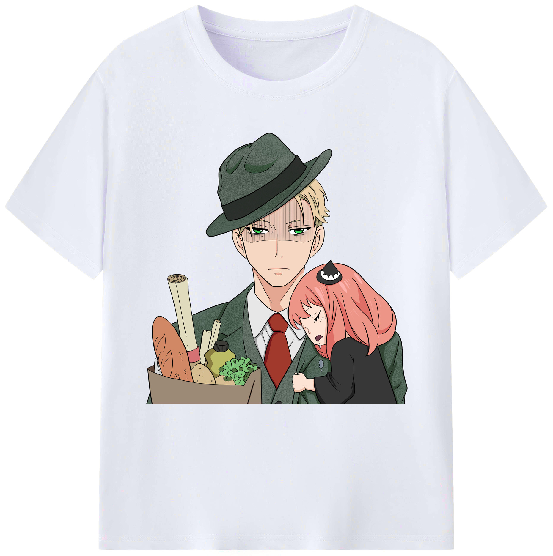 （画像用） SPY×FAMILY间谍家家酒 レディースカジュアルプリントTシャツ（綿100％）