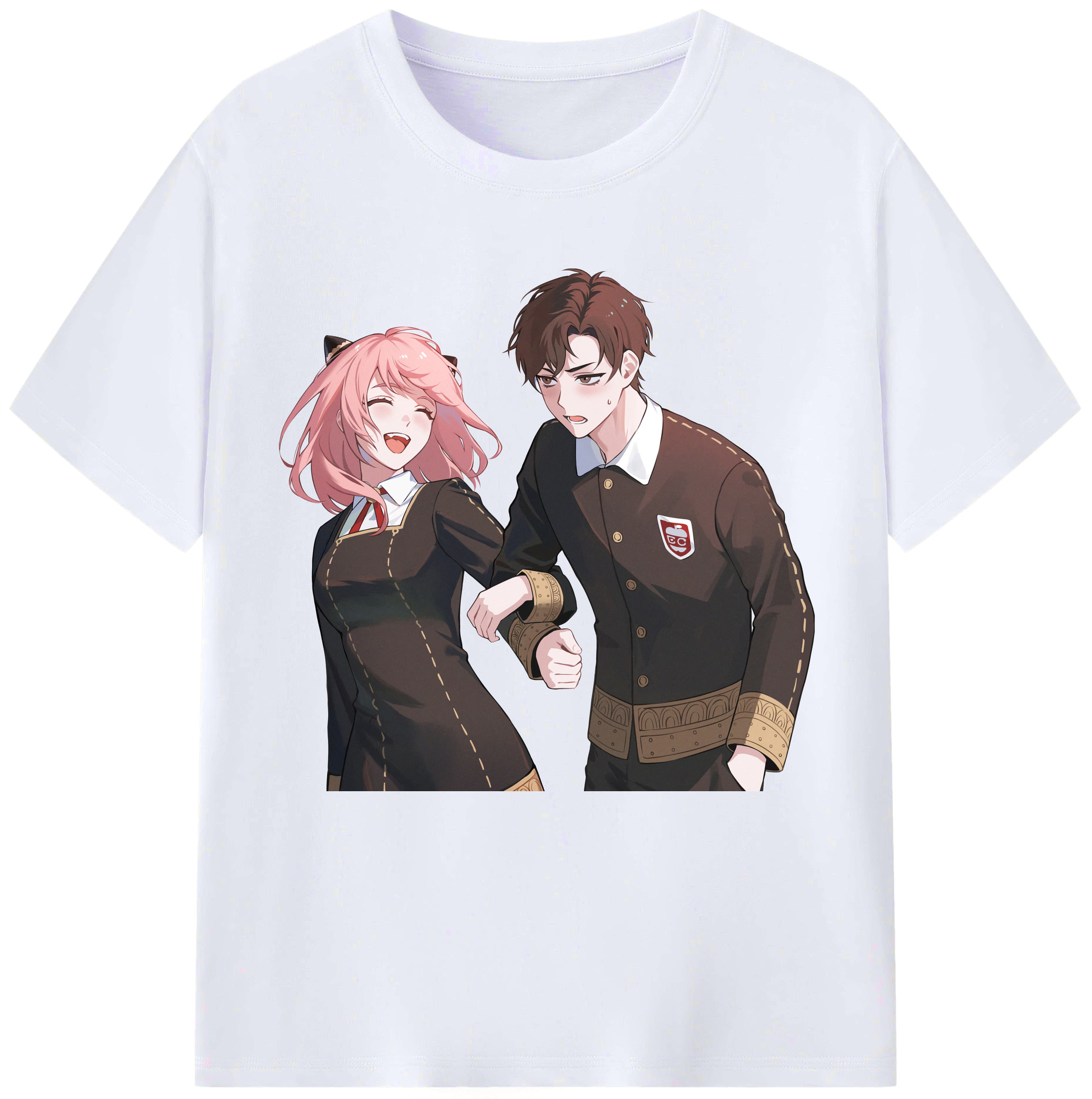 （画像用） SPY×FAMILY间谍家家酒 レディースカジュアルプリントTシャツ（綿100％）