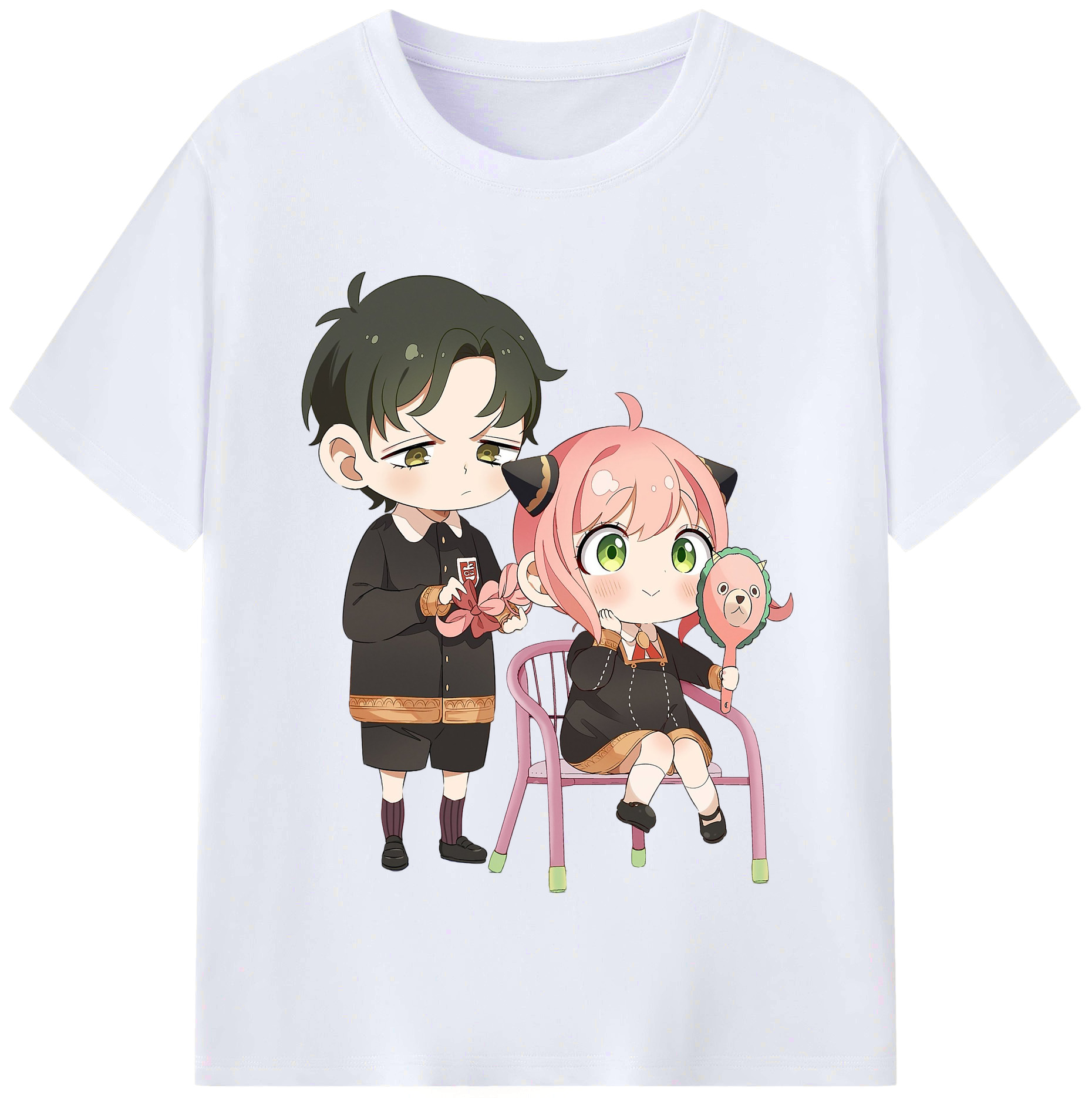 （画像用） SPY×FAMILY间谍家家酒 レディースカジュアルプリントTシャツ（綿100％）