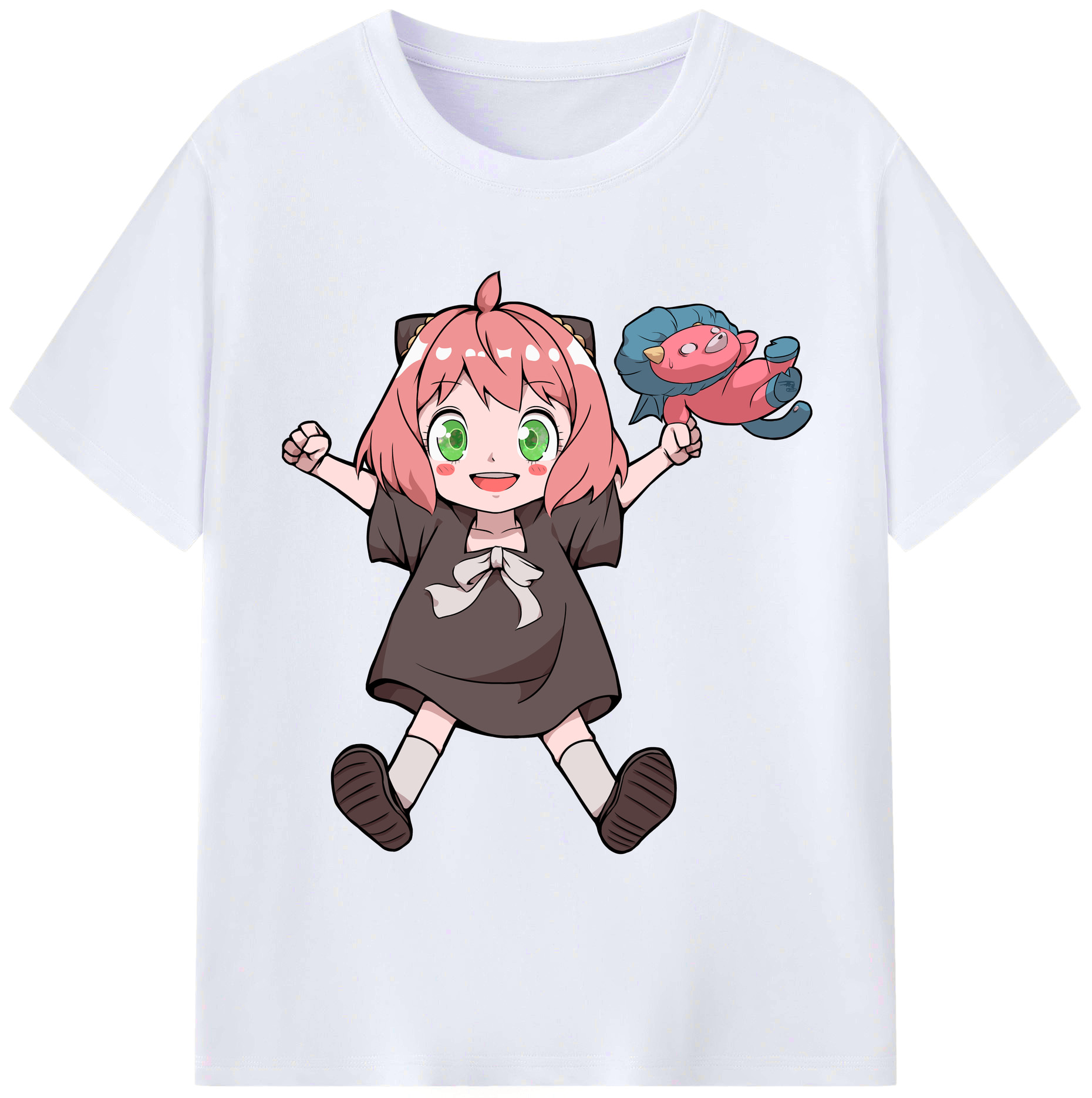 （画像用） SPY×FAMILY间谍家家酒 レディースカジュアルプリントTシャツ（綿100％）