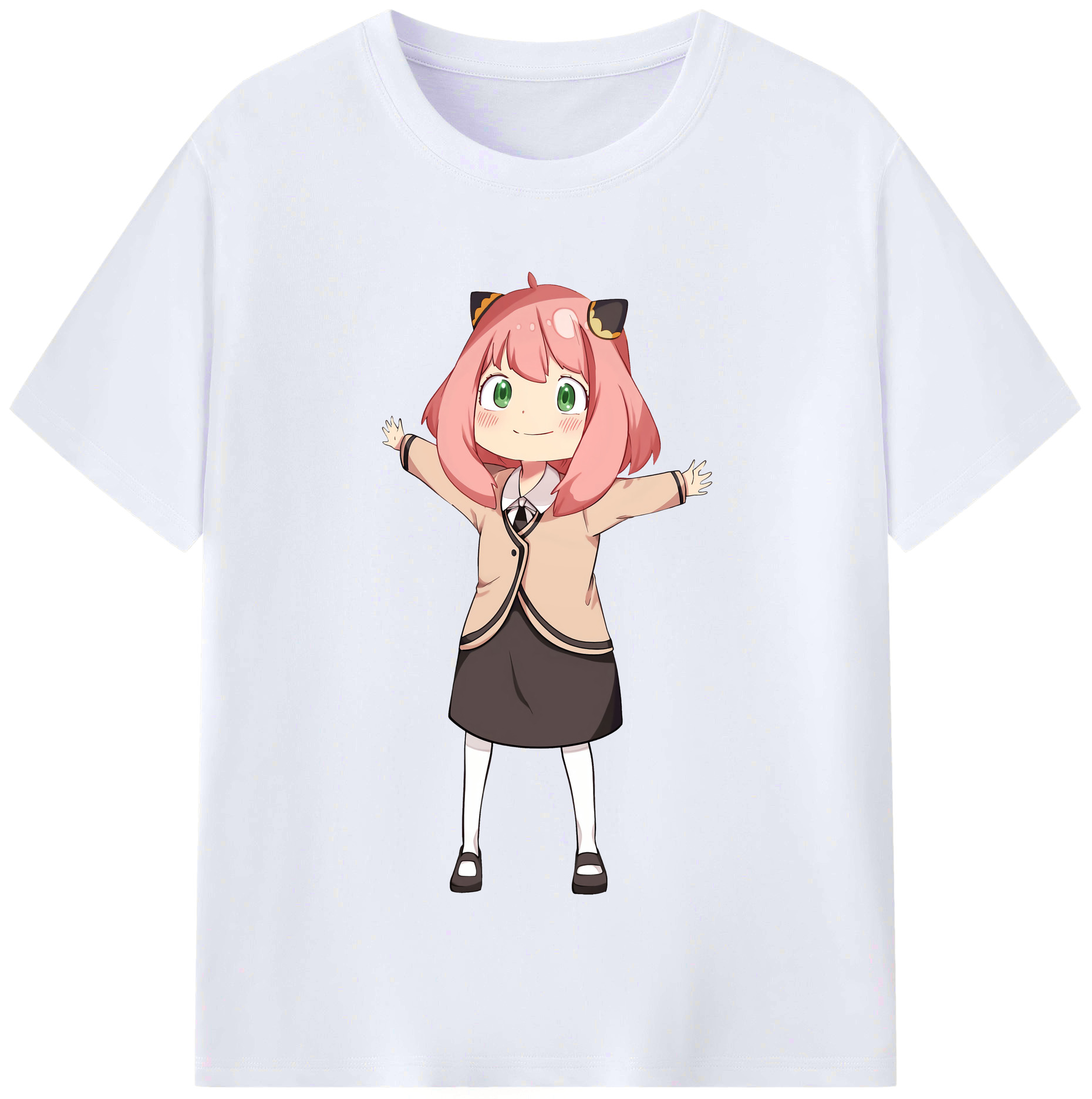 （画像用） SPY×FAMILY间谍家家酒 レディースカジュアルプリントTシャツ（綿100％）