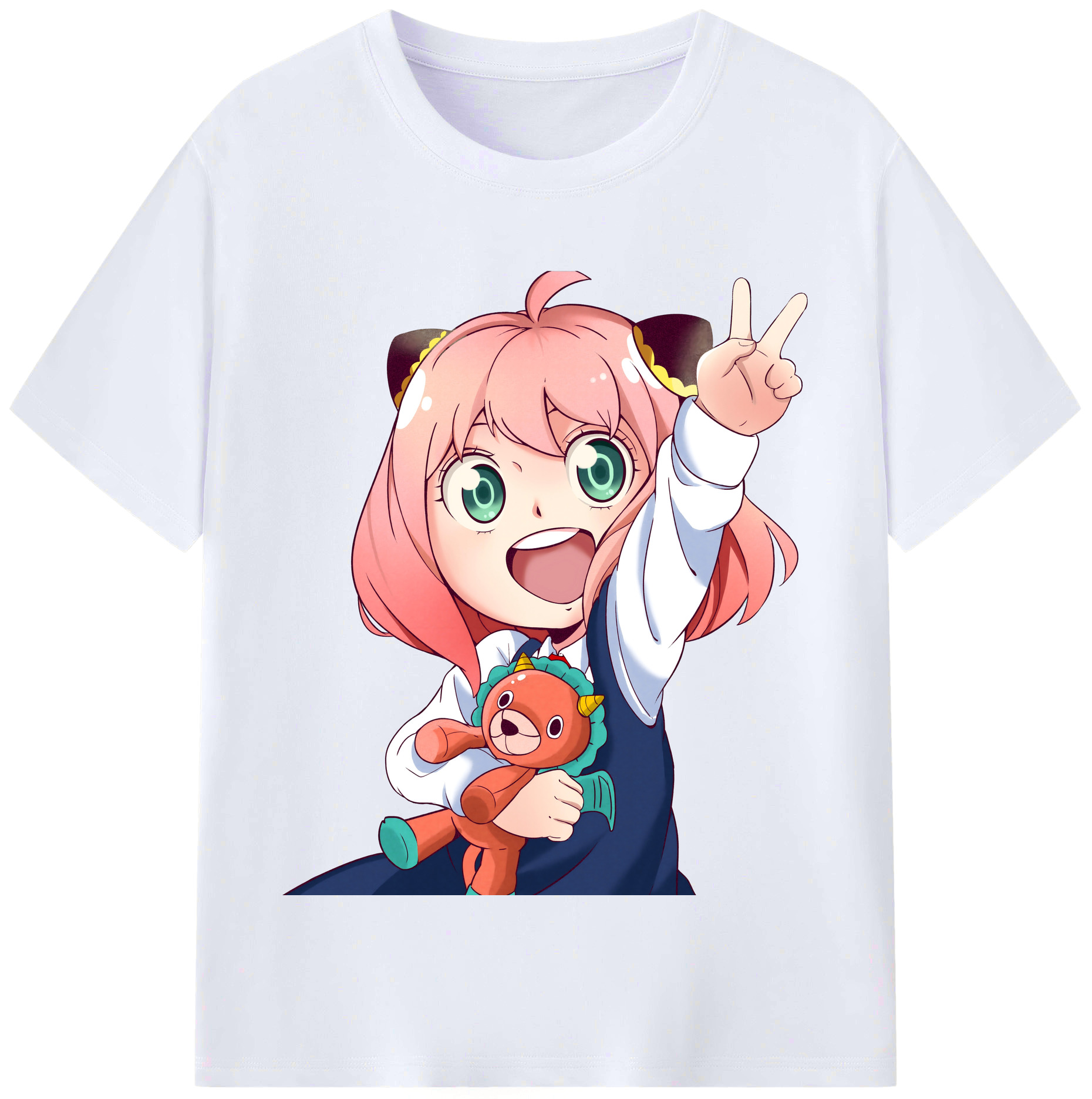 （画像用） SPY×FAMILY间谍家家酒 レディースカジュアルプリントTシャツ（綿100％）
