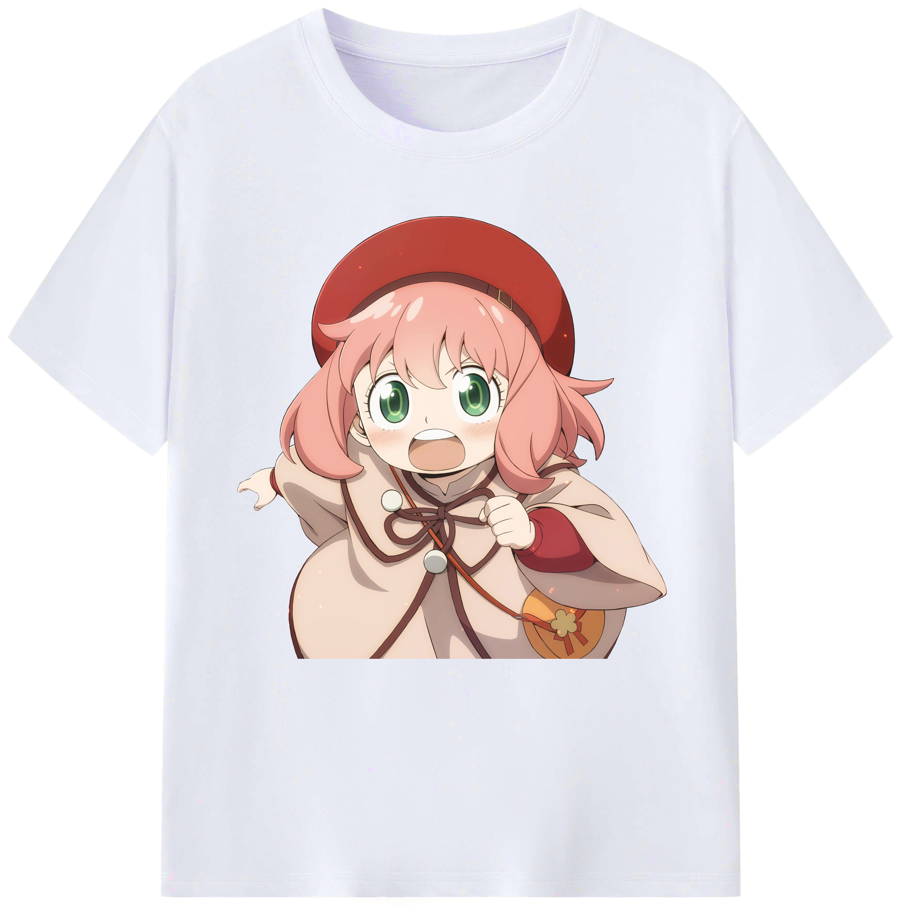 （画像用） SPY×FAMILY间谍家家酒 レディースカジュアルプリントTシャツ（綿100％）