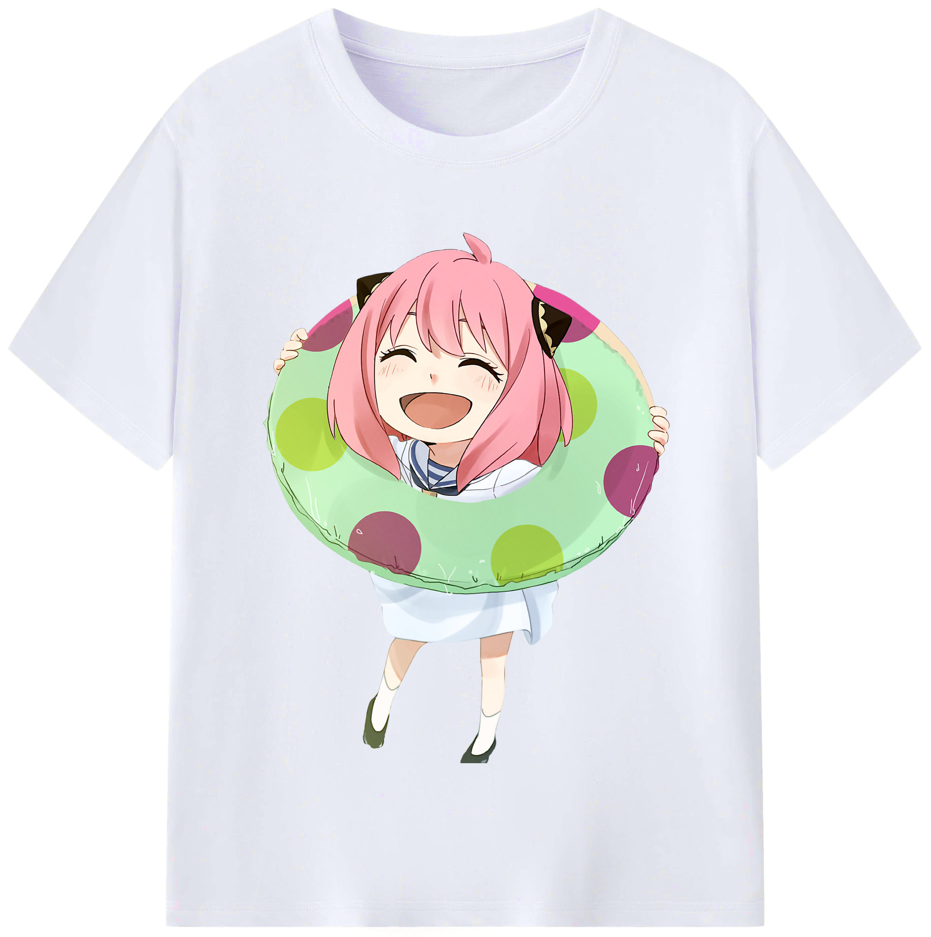 （画像用） SPY×FAMILY间谍家家酒 レディースカジュアルプリントTシャツ（綿100％）