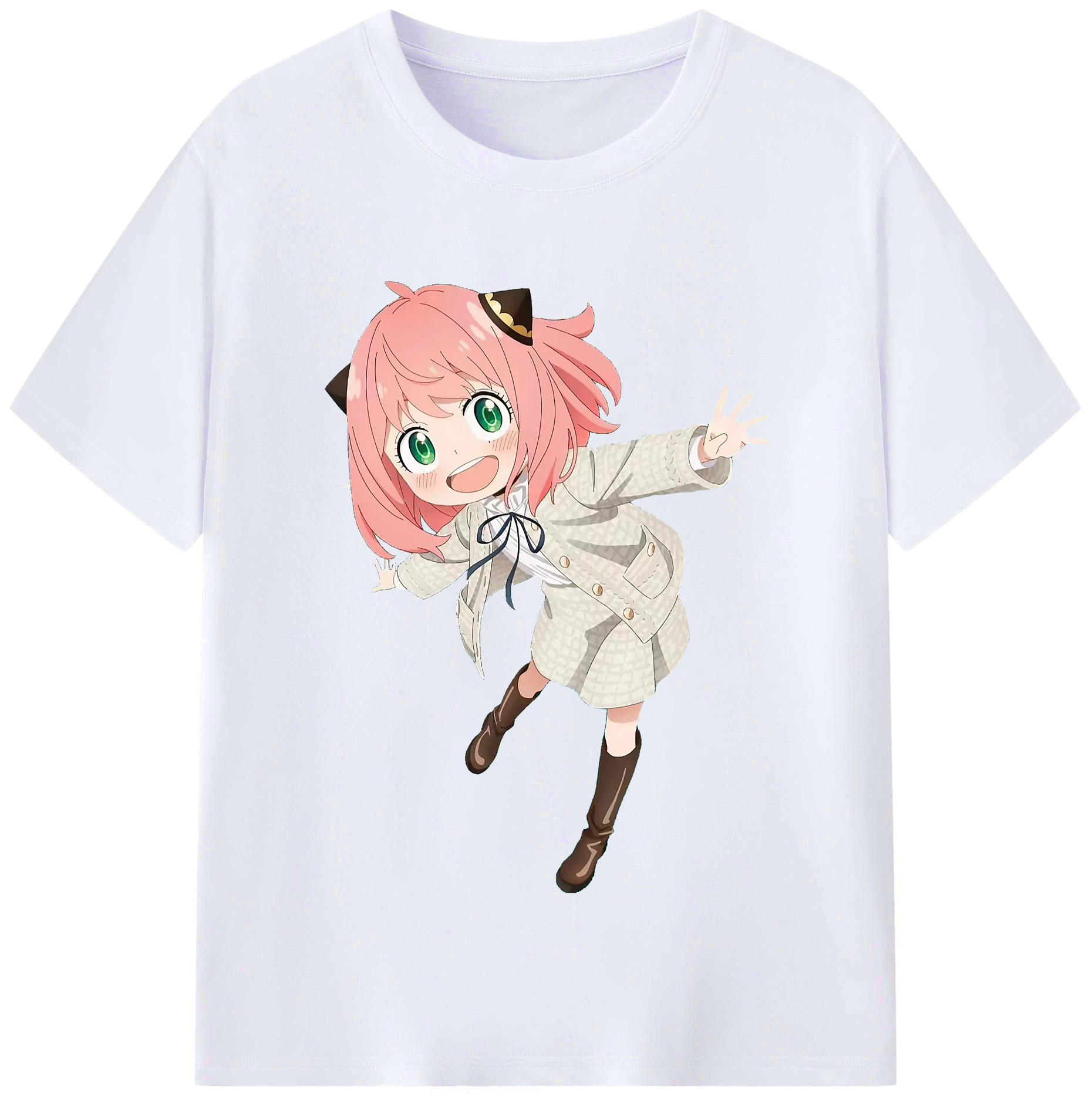 （画像用） SPY×FAMILY间谍家家酒 レディースカジュアルプリントTシャツ（綿100％）