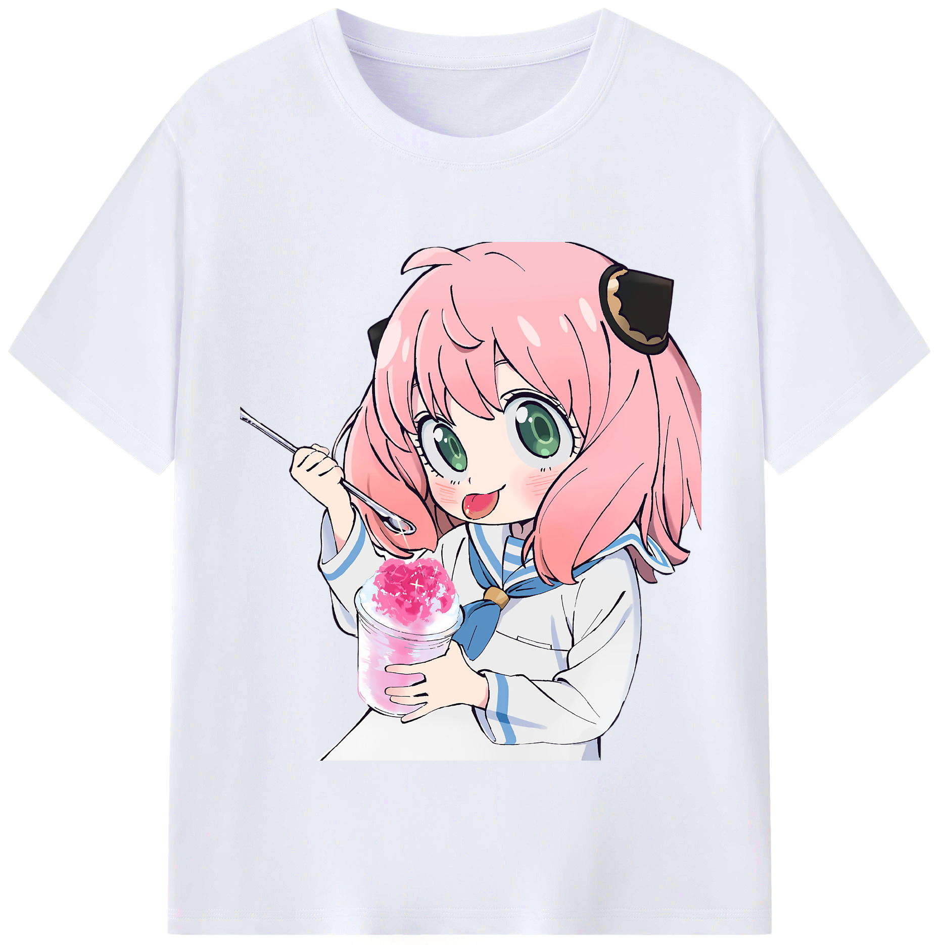 （画像用） SPY×FAMILY间谍家家酒 レディースカジュアルプリントTシャツ（綿100％）