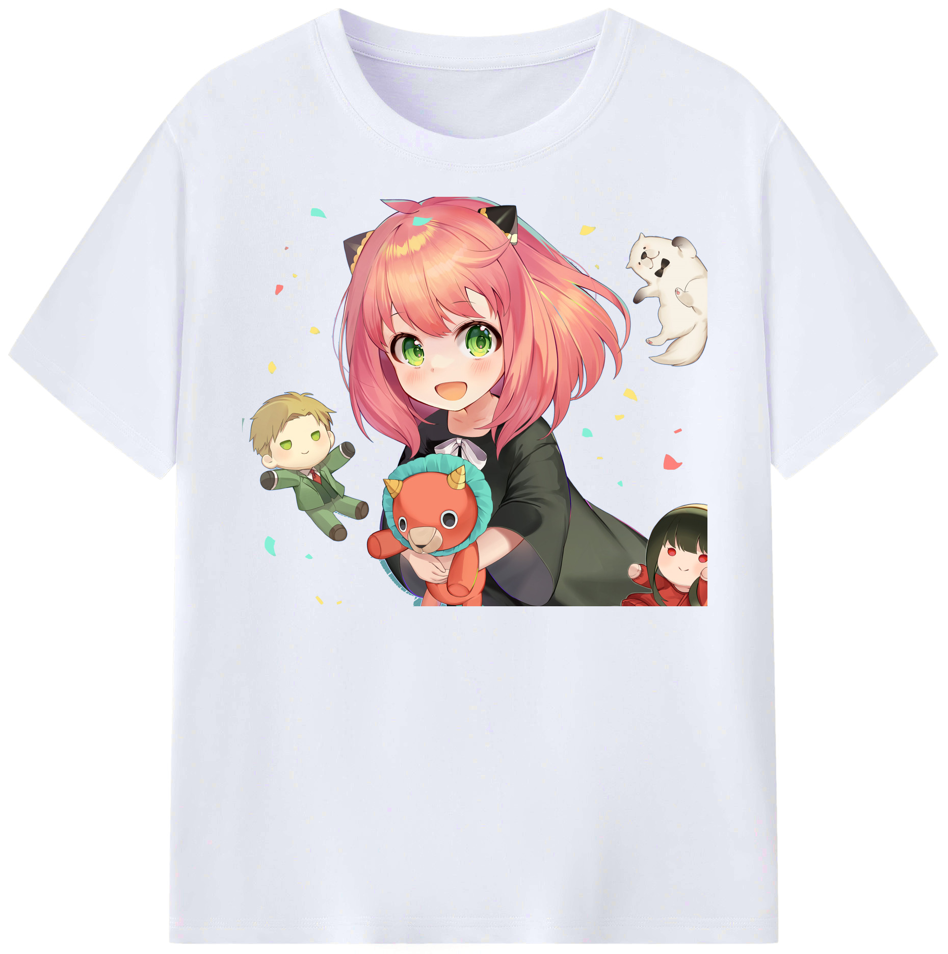 （画像用） SPY×FAMILY间谍家家酒 レディースカジュアルプリントTシャツ（綿100％）