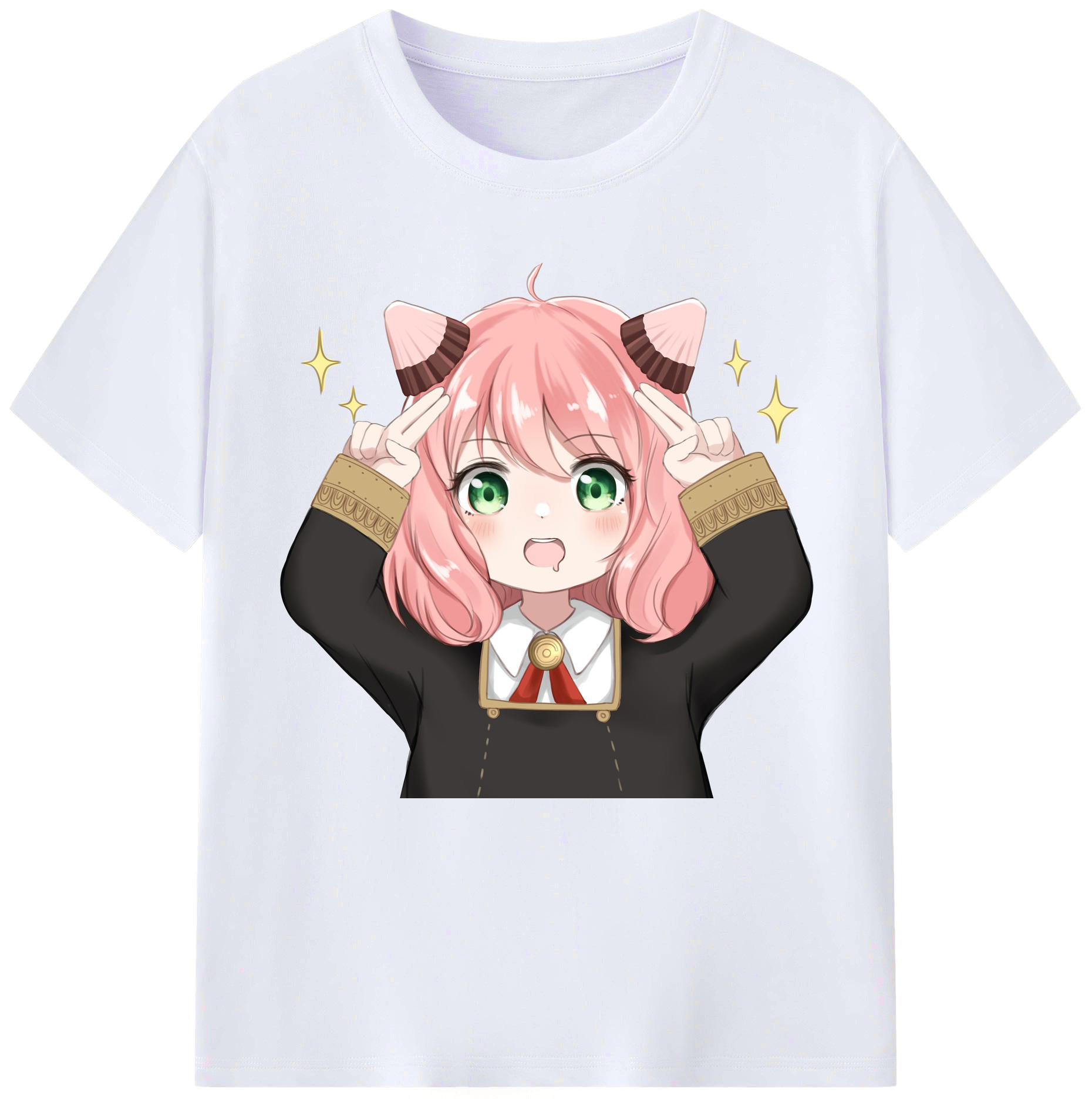 （画像用） SPY×FAMILY间谍家家酒 レディースカジュアルプリントTシャツ（綿100％）