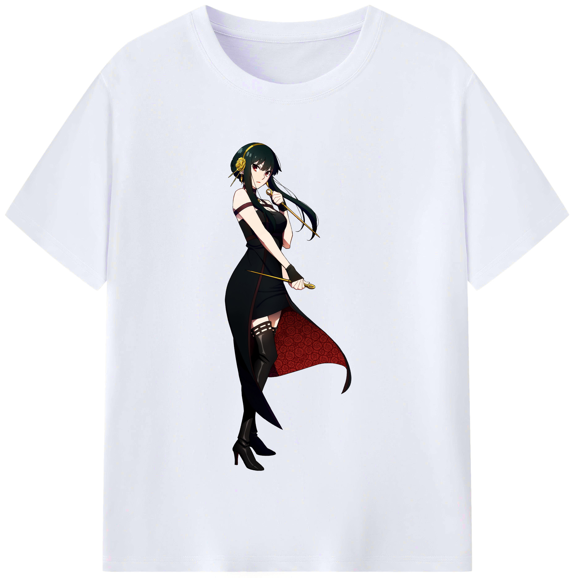 （画像用） SPY×FAMILY间谍家家酒 レディースカジュアルプリントTシャツ（綿100％）