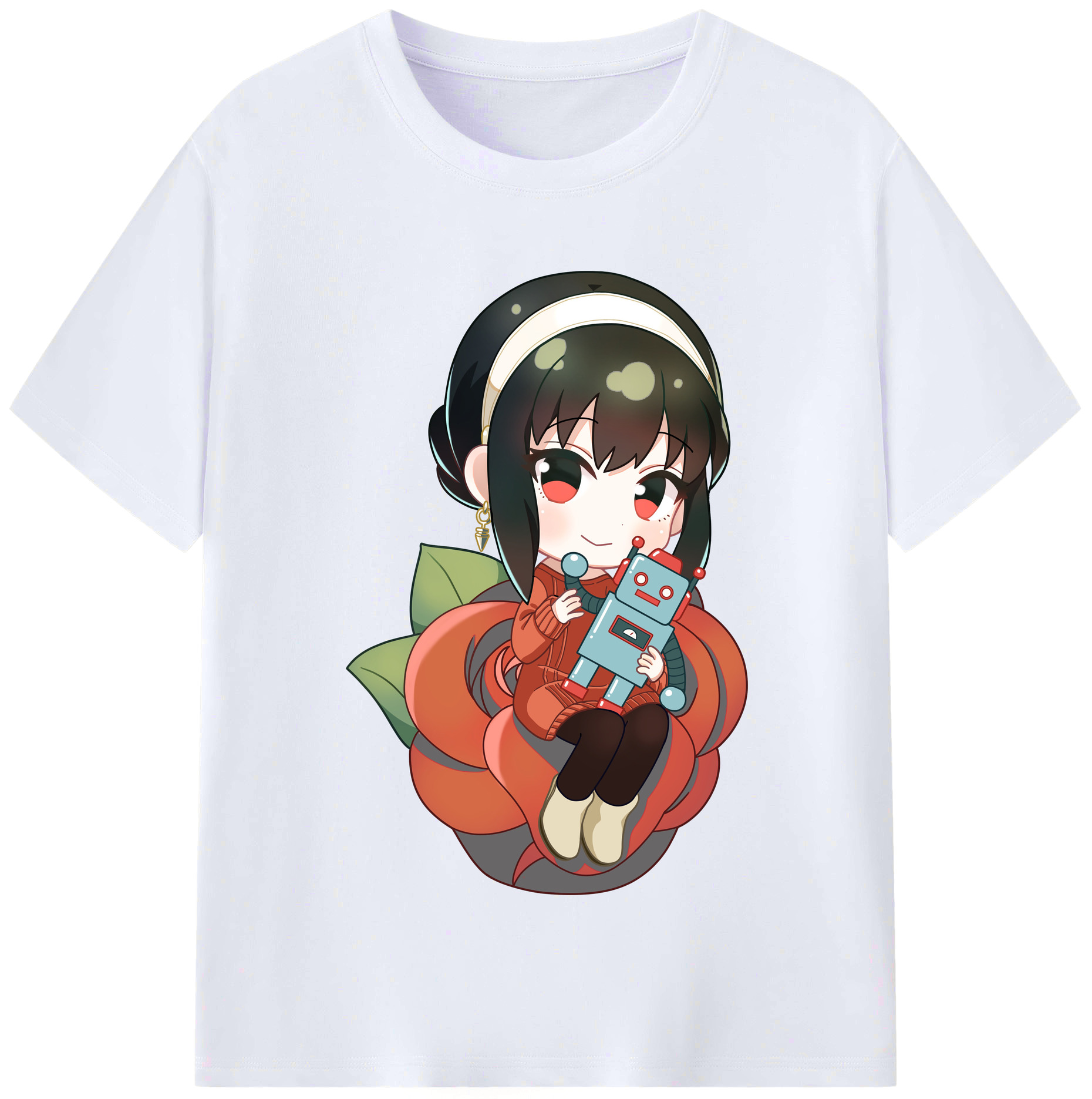 （画像用） SPY×FAMILY间谍家家酒 レディースカジュアルプリントTシャツ（綿100％）