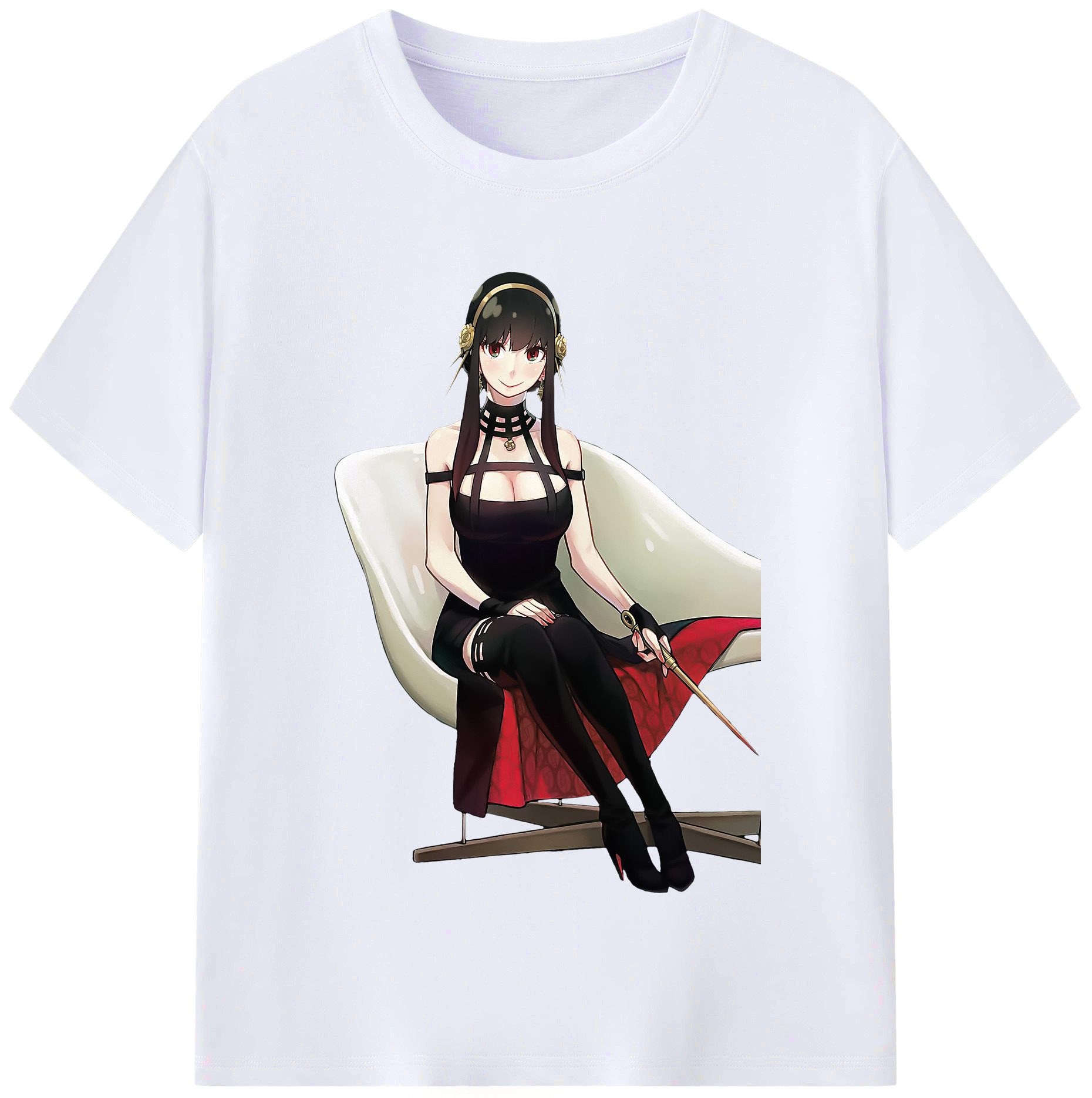 （画像用） SPY×FAMILY间谍家家酒 レディースカジュアルプリントTシャツ（綿100％）