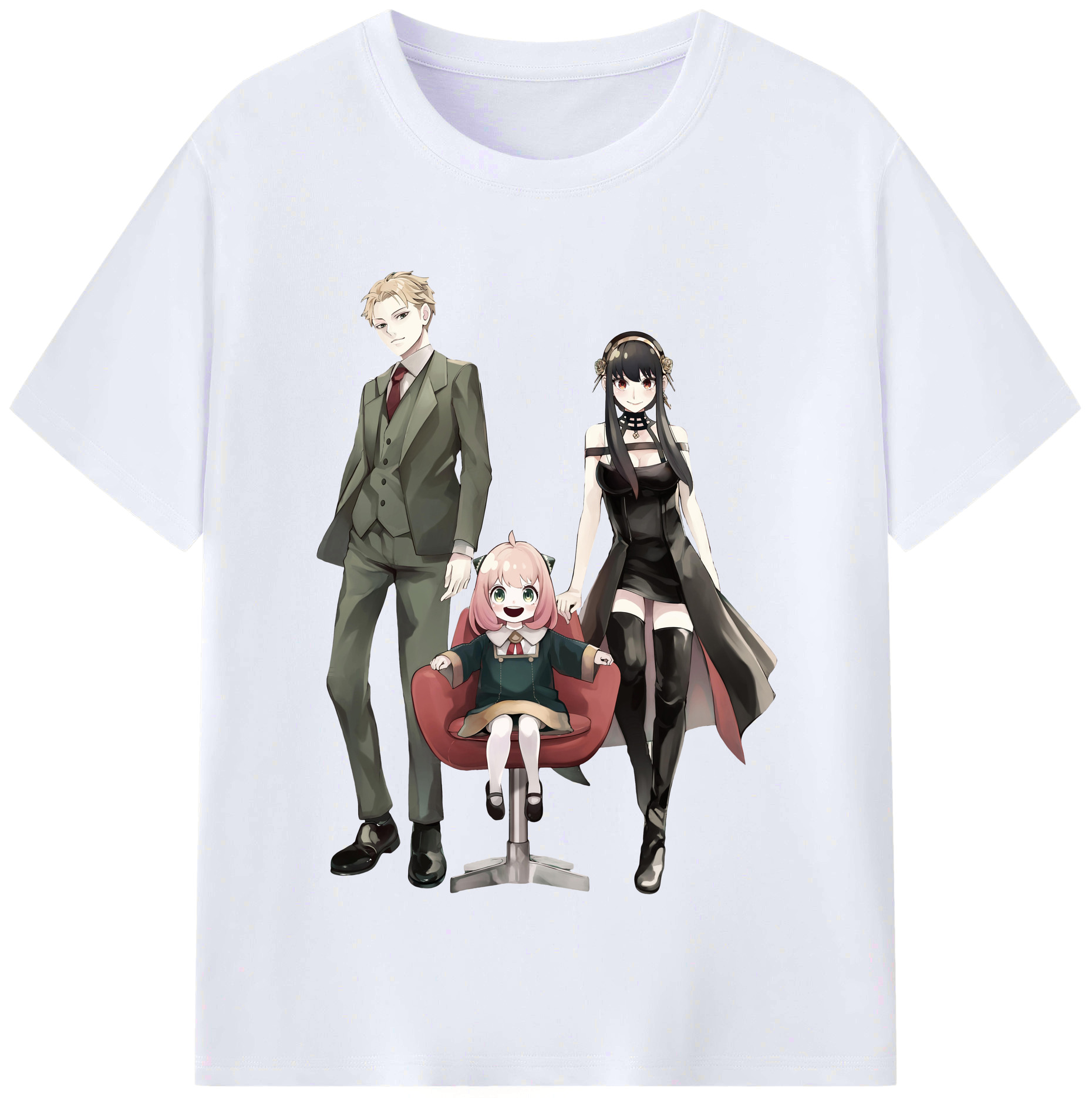 （画像用） SPY×FAMILY间谍家家酒 レディースカジュアルプリントTシャツ（綿100％）