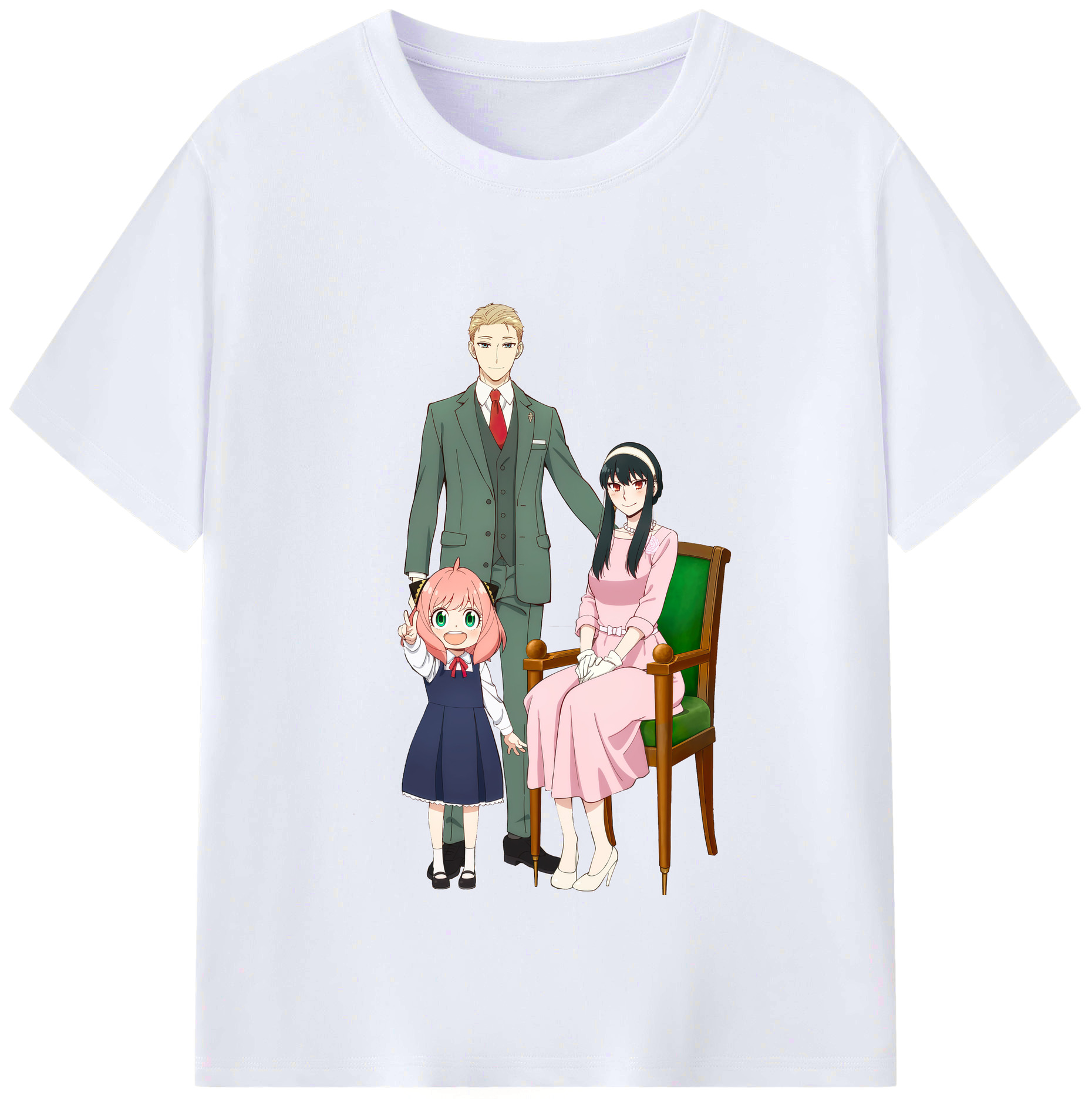 （画像用） SPY×FAMILY间谍家家酒 レディースカジュアルプリントTシャツ（綿100％）