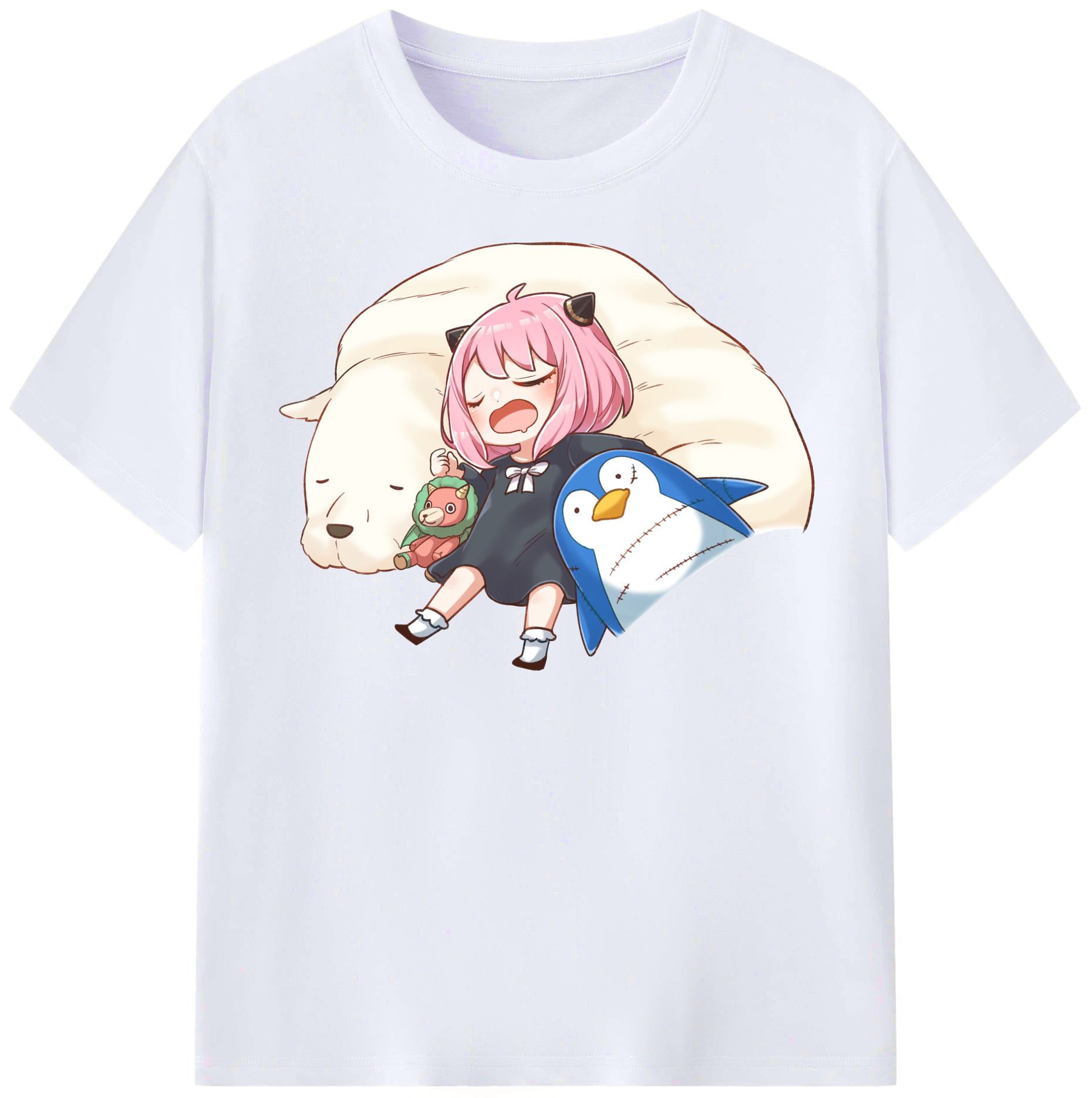 （画像用） SPY×FAMILY间谍家家酒 レディースカジュアルプリントTシャツ（綿100％）