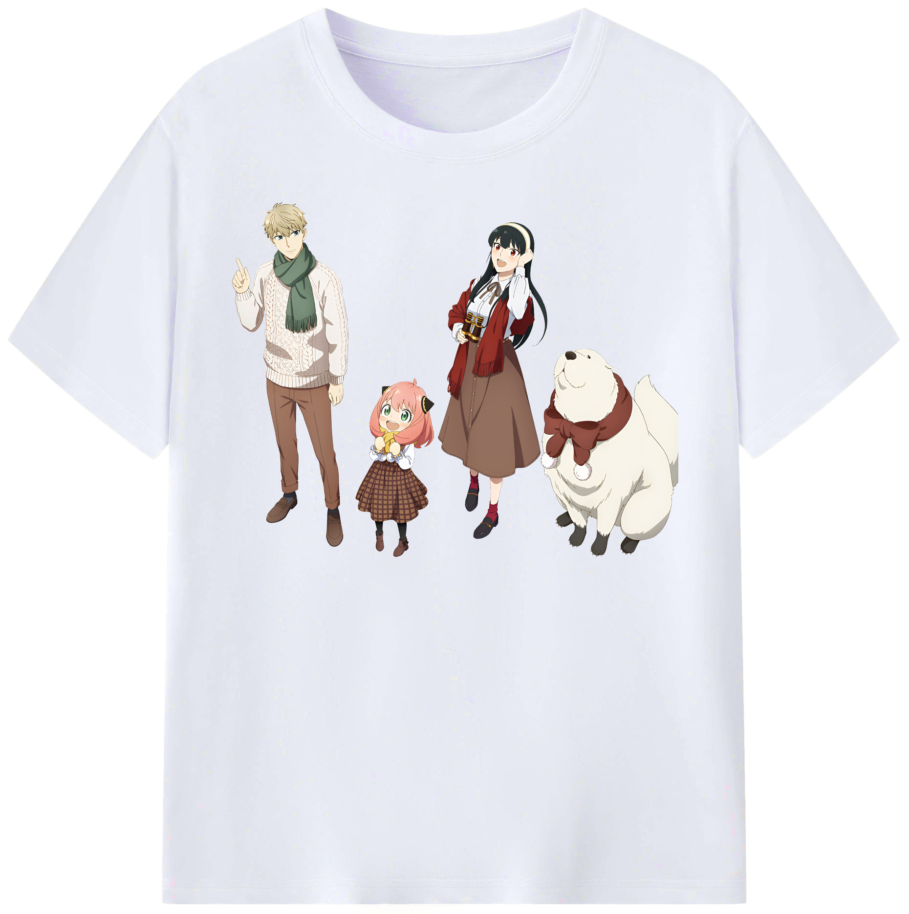 （画像用） SPY×FAMILY间谍家家酒 レディースカジュアルプリントTシャツ（綿100％）