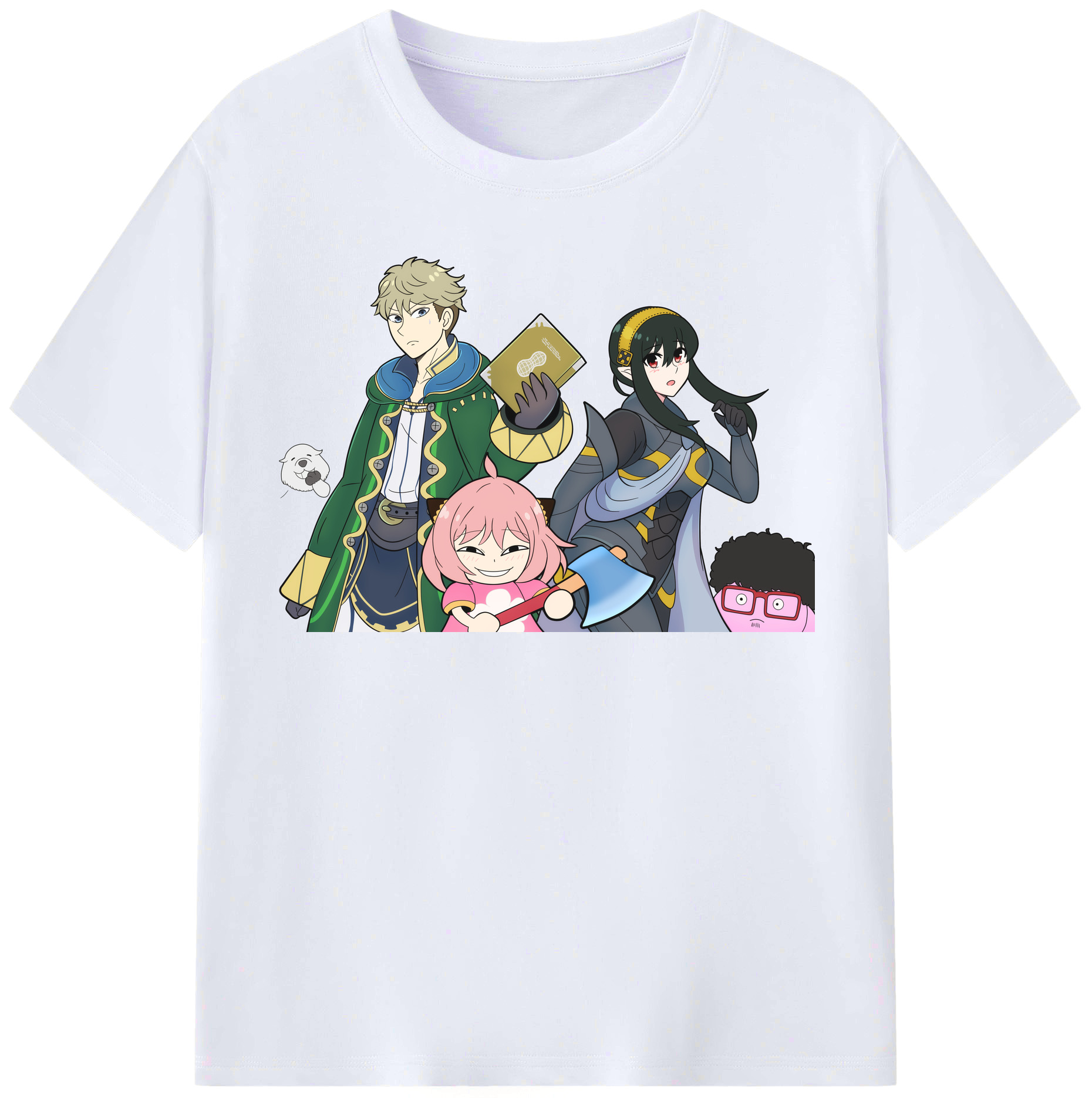 （画像用） SPY×FAMILY间谍家家酒 レディースカジュアルプリントTシャツ（綿100％）