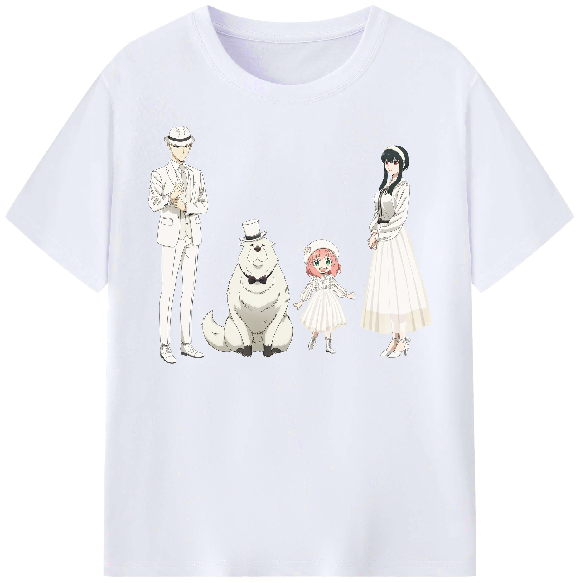 （画像用） SPY×FAMILY间谍家家酒 レディースカジュアルプリントTシャツ（綿100％）