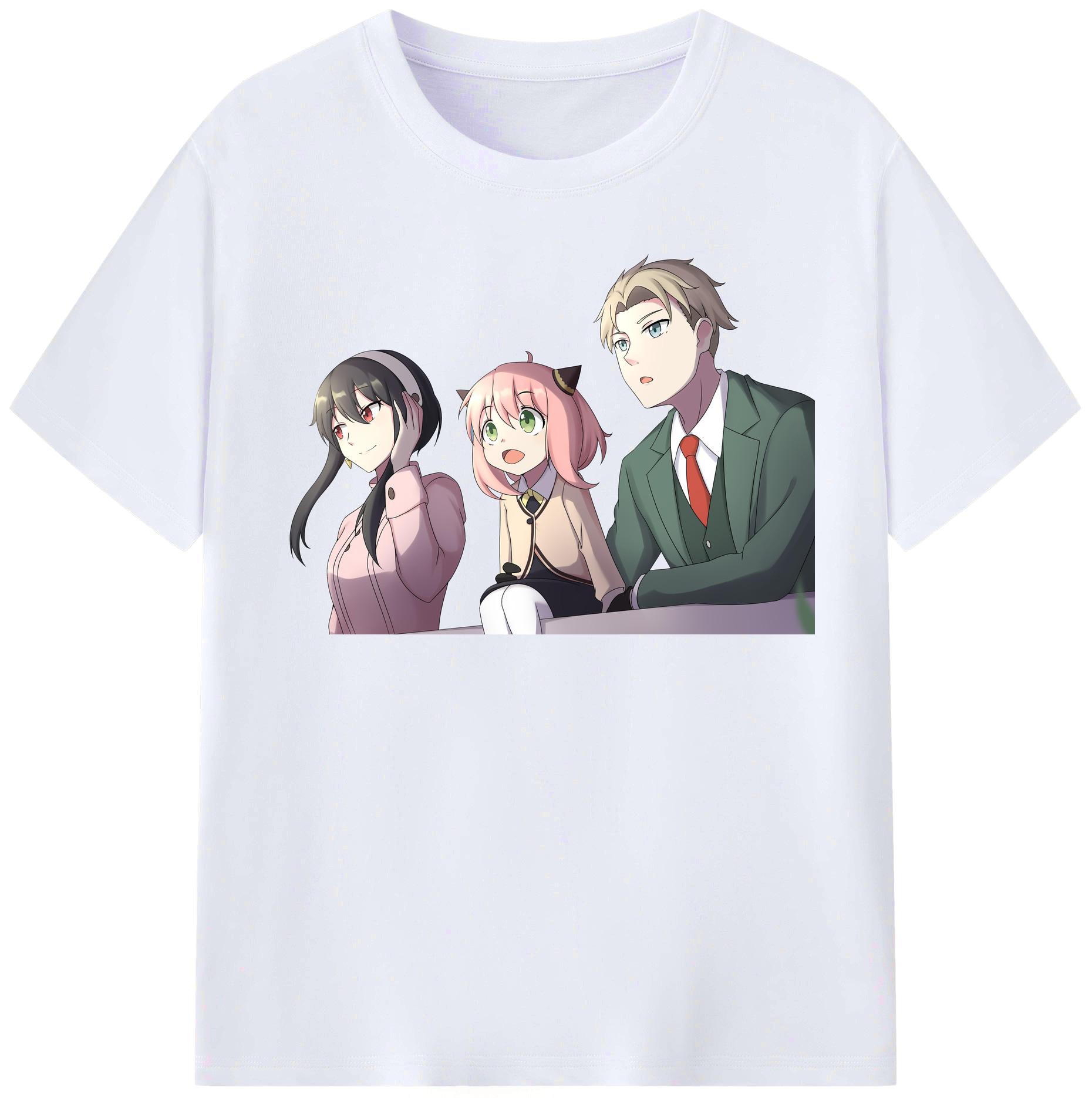 （画像用） SPY×FAMILY间谍家家酒 レディースカジュアルプリントTシャツ（綿100％）