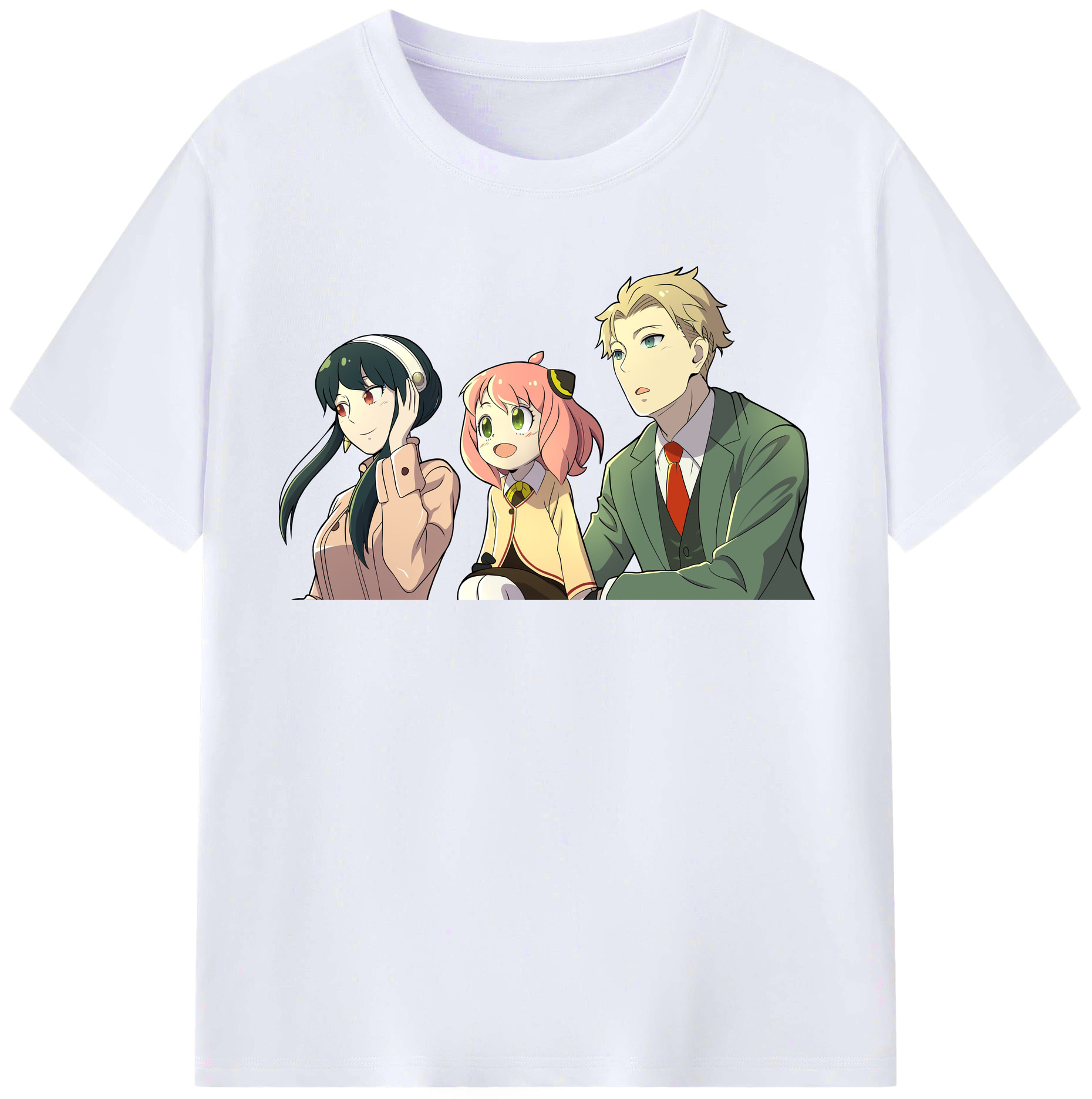（画像用） SPY×FAMILY间谍家家酒 レディースカジュアルプリントTシャツ（綿100％）