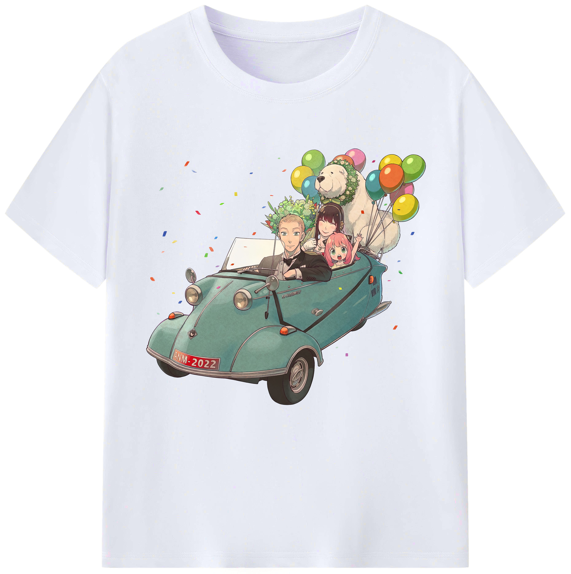 （画像用） SPY×FAMILY间谍家家酒 レディースカジュアルプリントTシャツ（綿100％）
