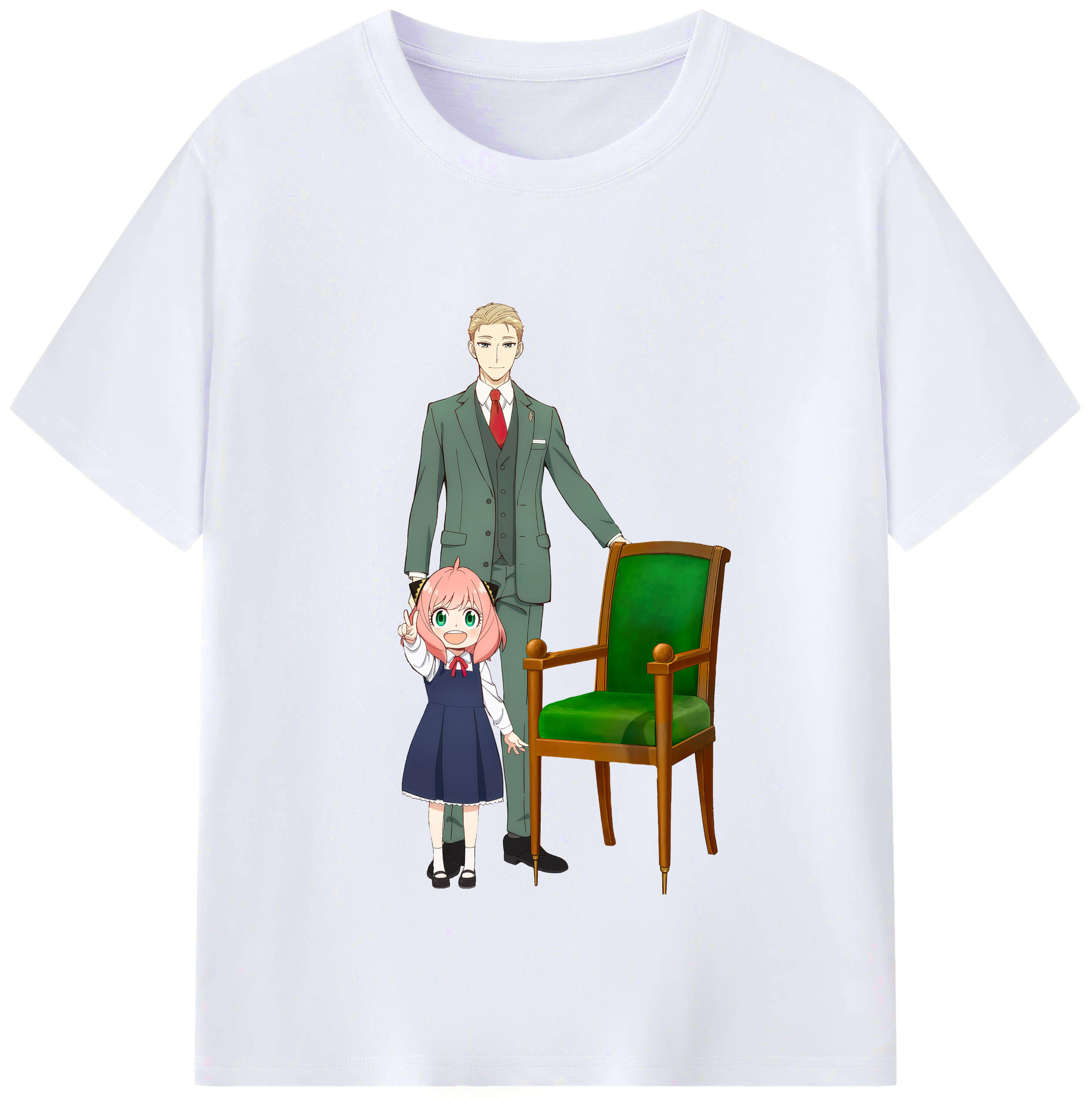 （画像用） SPY×FAMILY间谍家家酒 レディースカジュアルプリントTシャツ（綿100％）