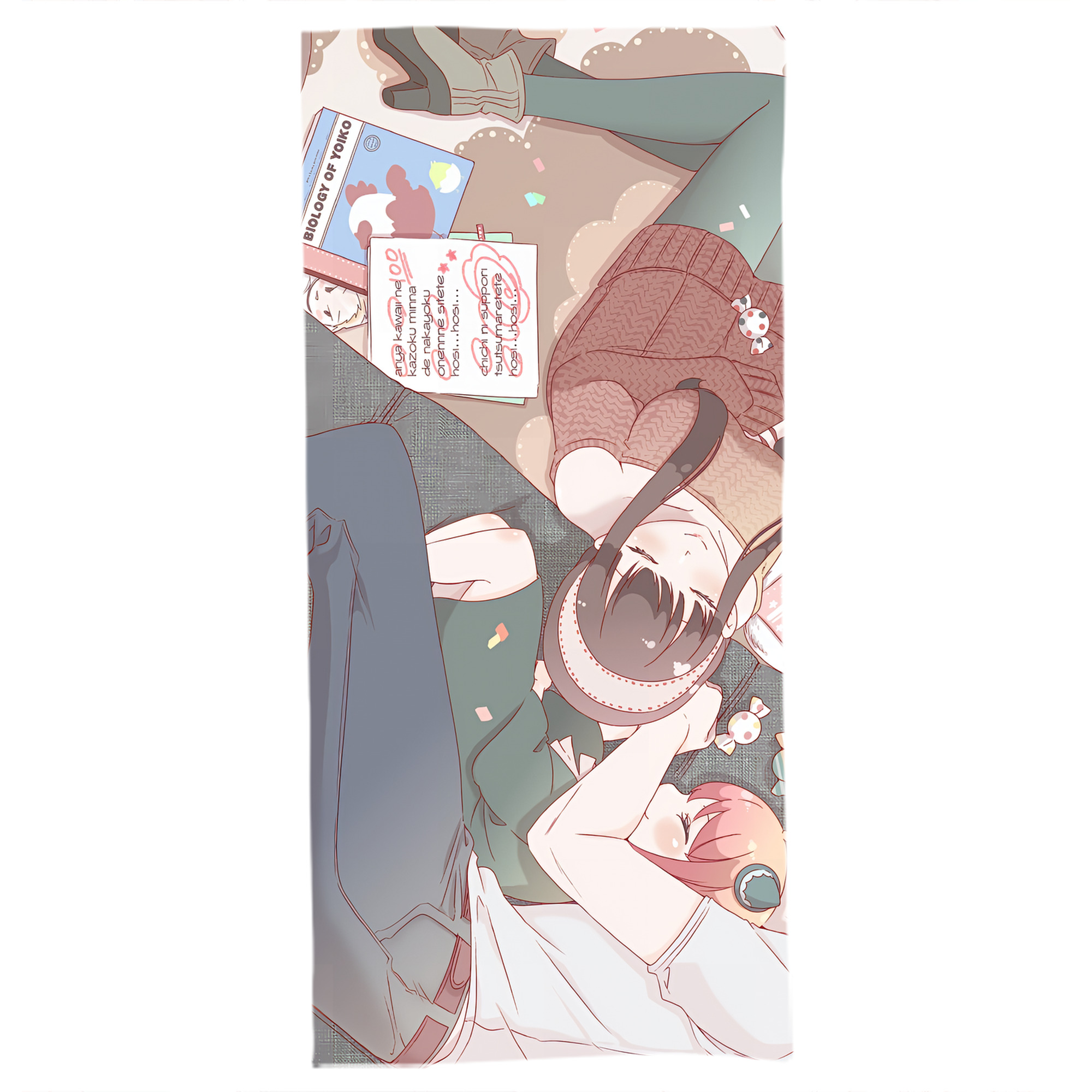 （画像用） SPY×FAMILY间谍家家酒 大判バスタオル 70×140cm 吸水速乾 柔らかい肌触り