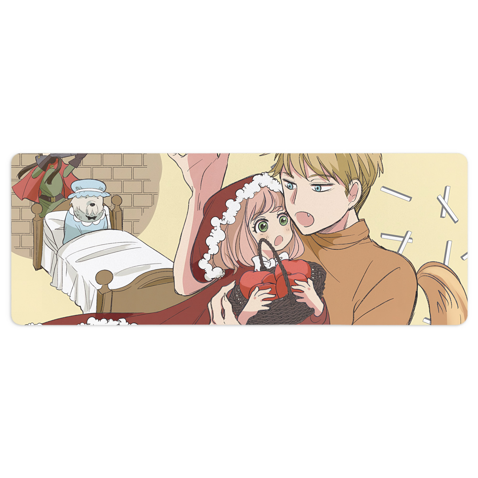 （画像用） SPY×FAMILY间谍家家酒 ステッチ加工 大判デスクマット／滑り止めマウスパッド