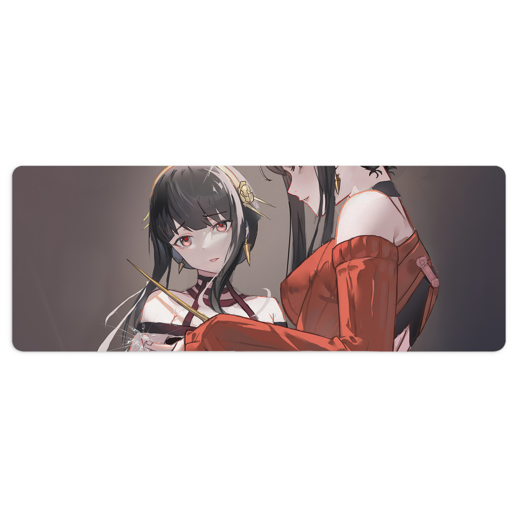 （画像用） SPY×FAMILY间谍家家酒 ステッチ加工 大判デスクマット／滑り止めマウスパッド