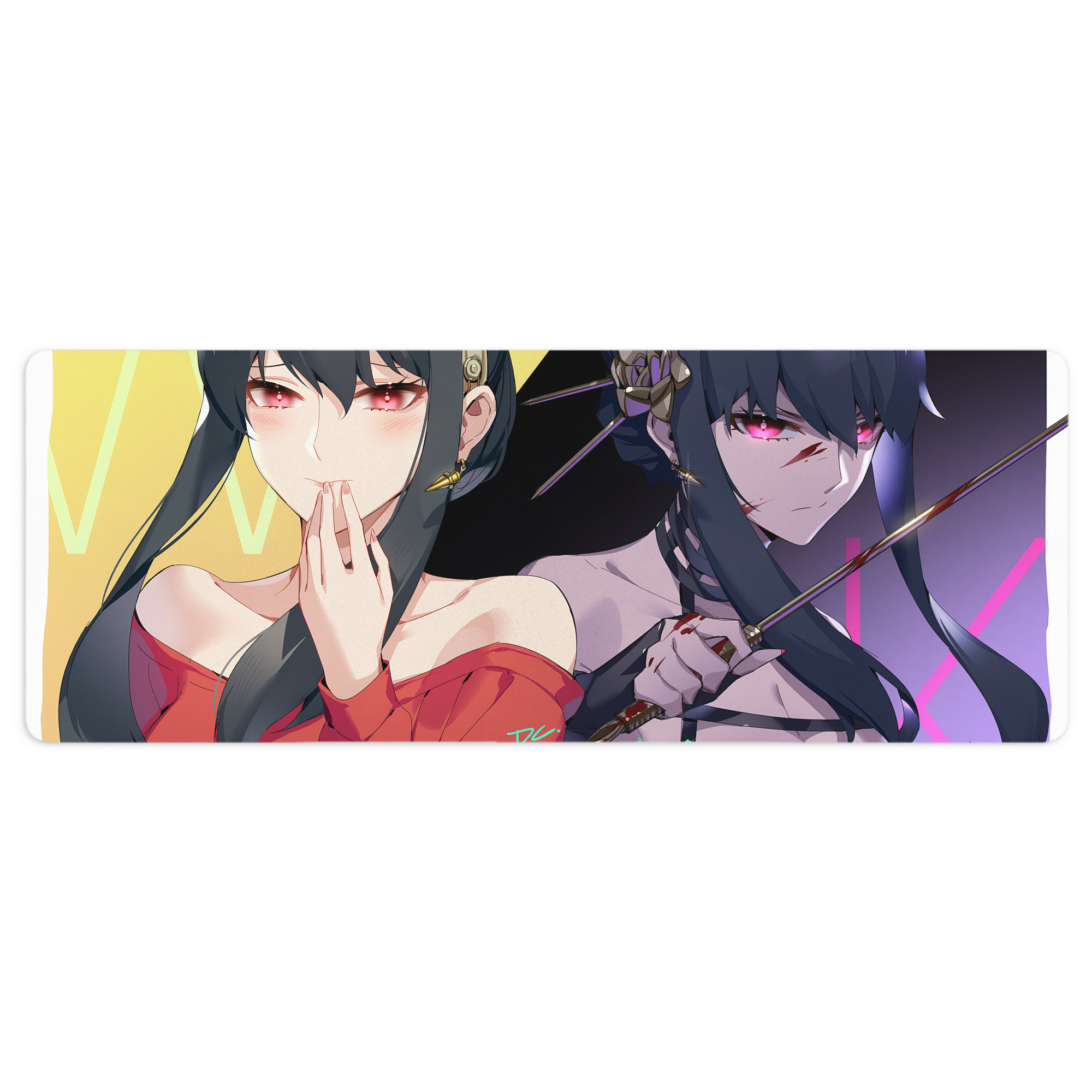 （画像用） SPY×FAMILY间谍家家酒 ステッチ加工 大判デスクマット／滑り止めマウスパッド