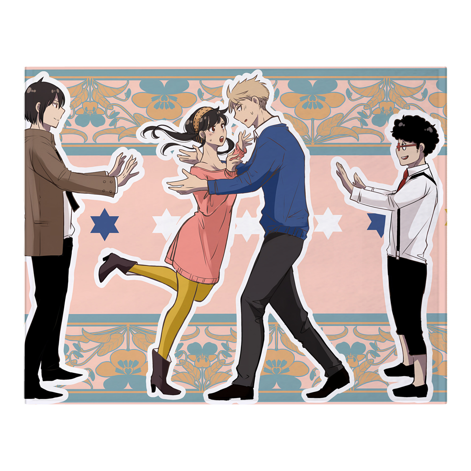（画像用） SPY×FAMILY间谍家家酒 フランネルブランケット・多サイズ対応（横型）