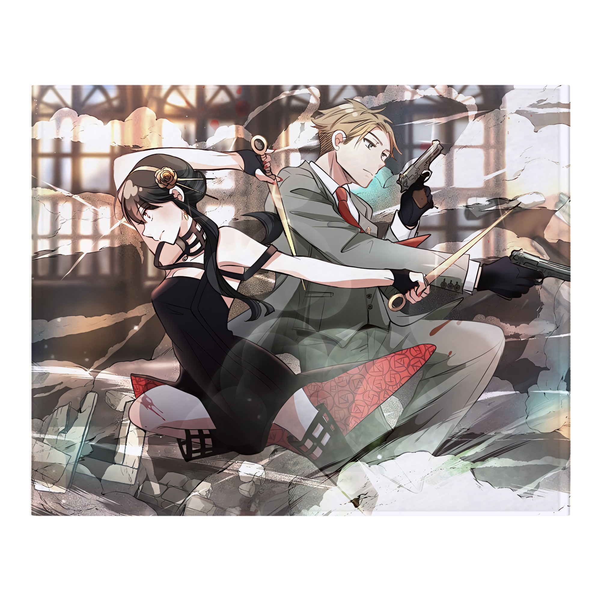 （画像用） SPY×FAMILY间谍家家酒 フランネルブランケット・多サイズ対応（横型）