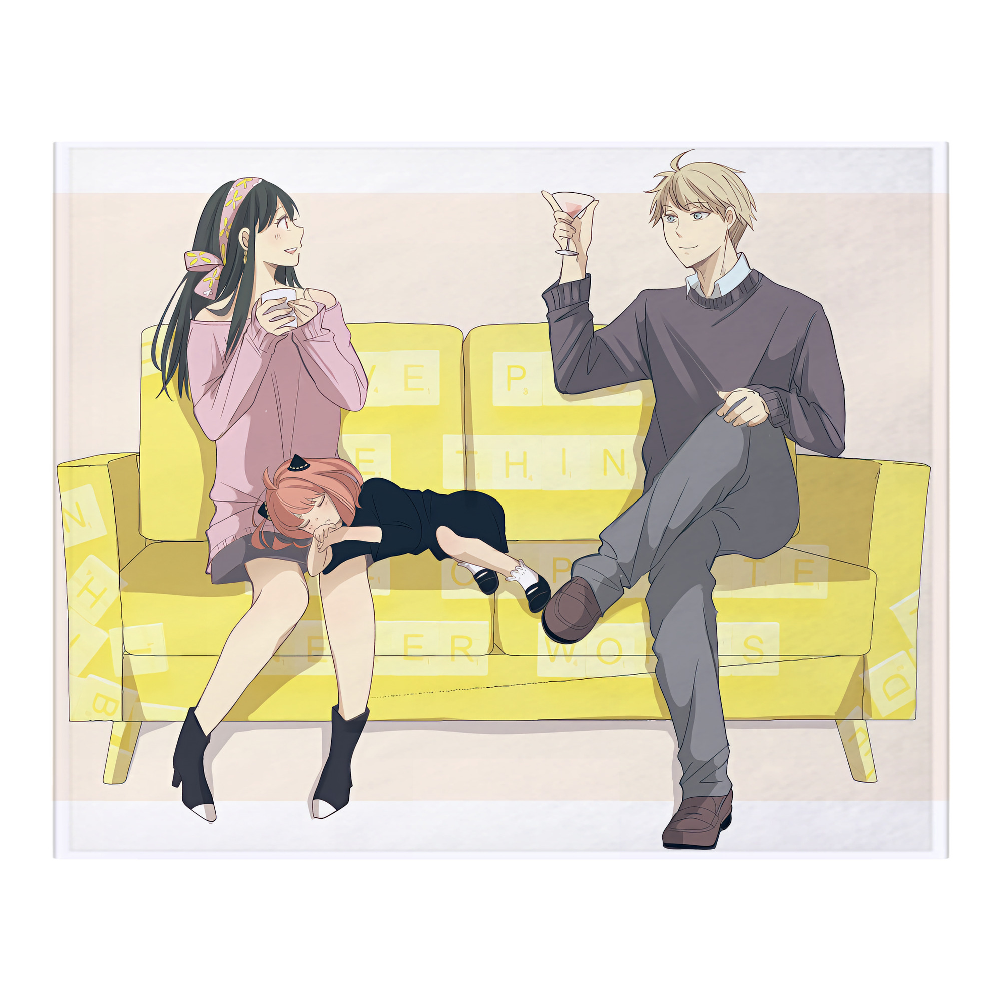 （画像用） SPY×FAMILY间谍家家酒 フランネルブランケット・多サイズ対応（横型）