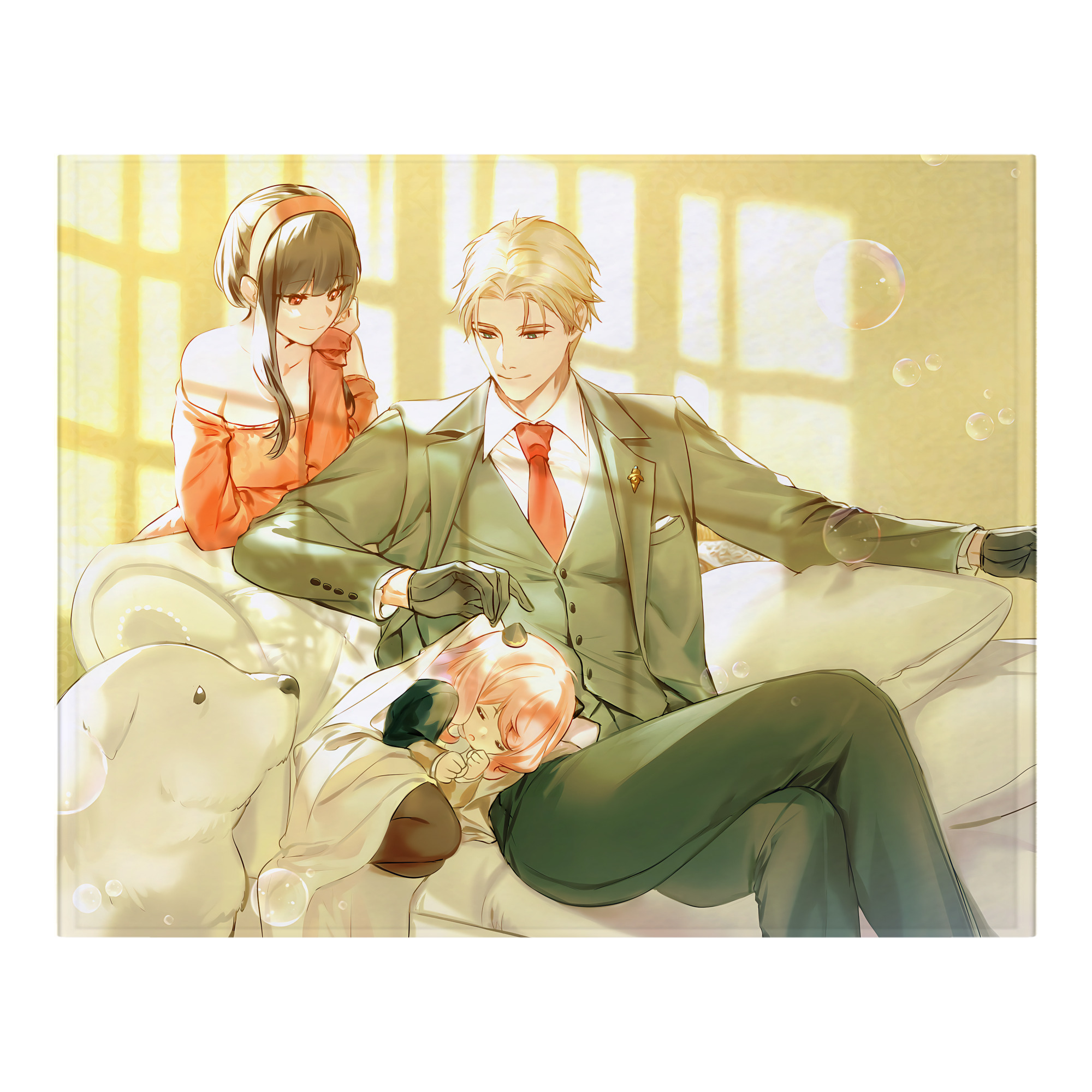 （画像用） SPY×FAMILY间谍家家酒 フランネルブランケット・多サイズ対応（横型）