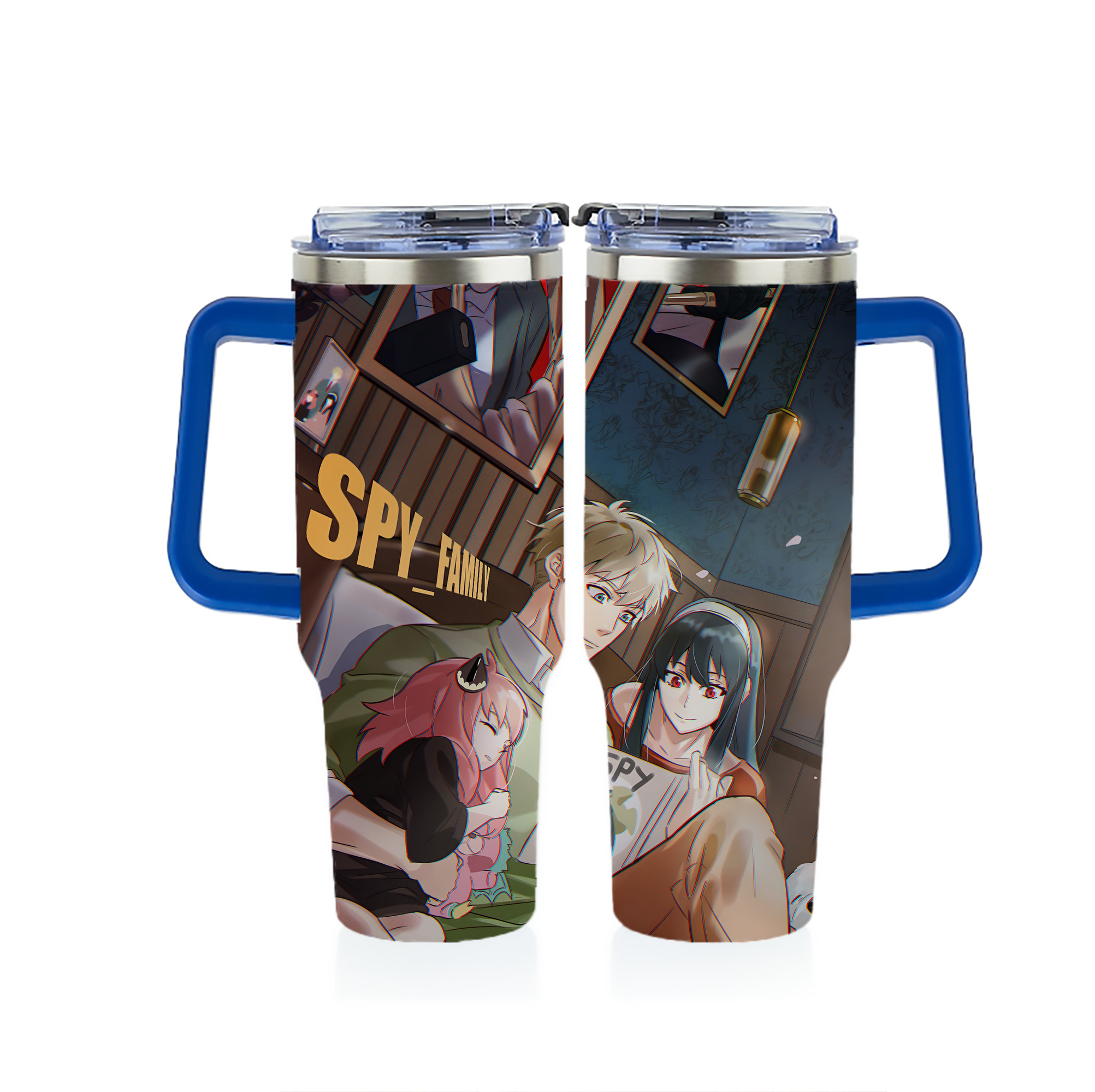 （画像用） SPY×FAMILY间谍家家酒 1200ｍLフルプリント車用タンブラー