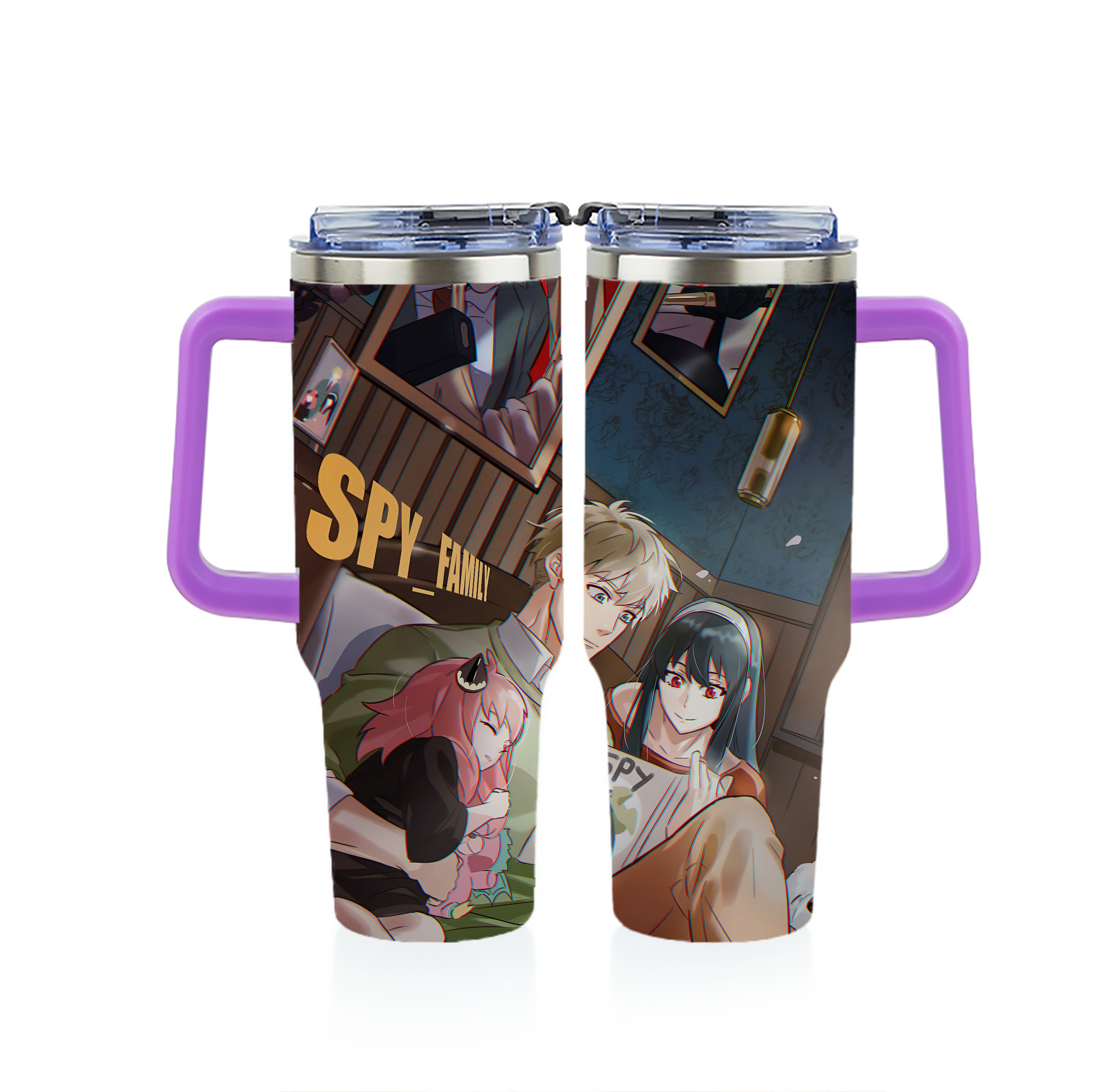 （画像用） SPY×FAMILY间谍家家酒 1200ｍLフルプリント車用タンブラー