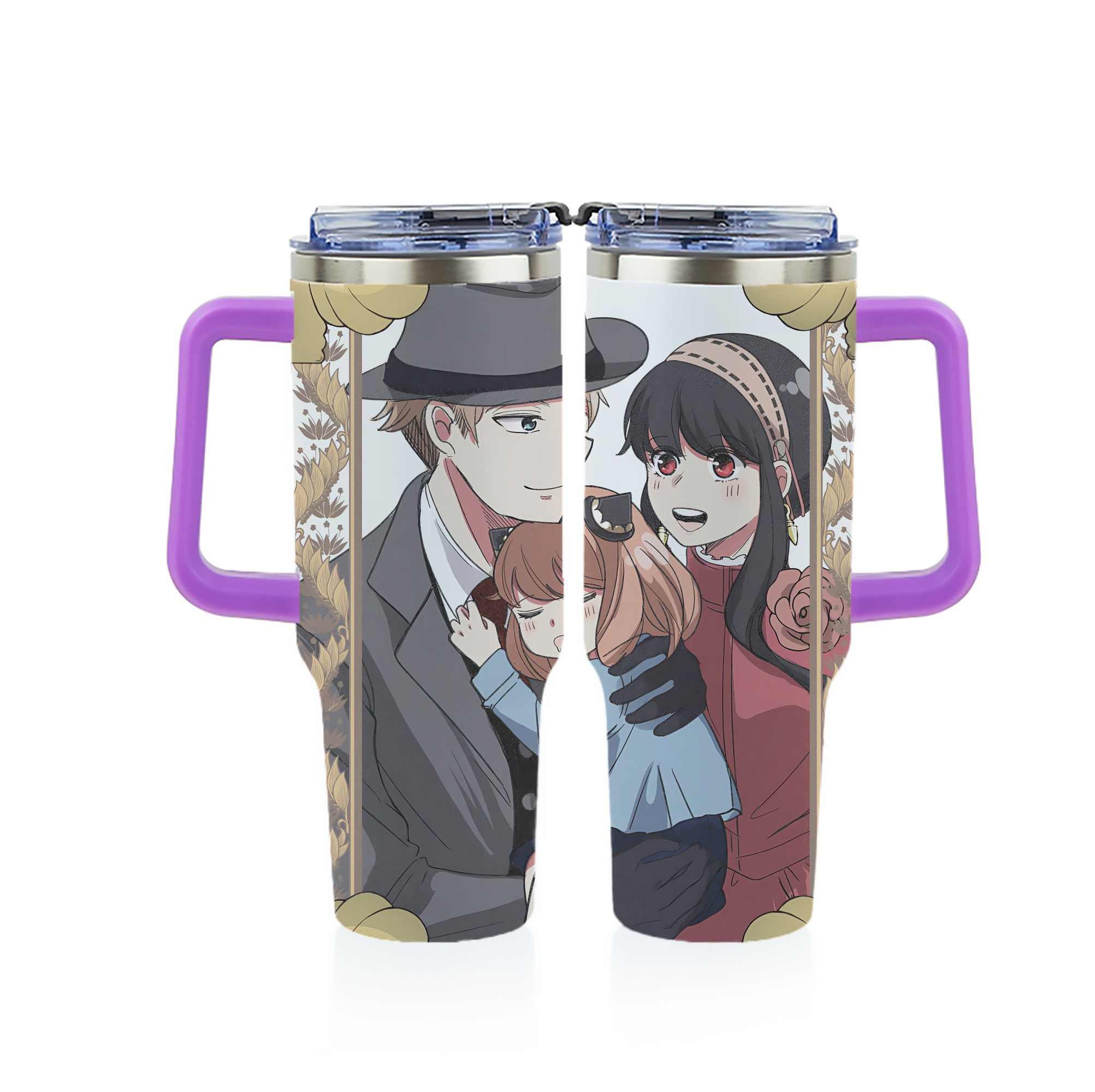 （画像用） SPY×FAMILY间谍家家酒 1200ｍLフルプリント車用タンブラー