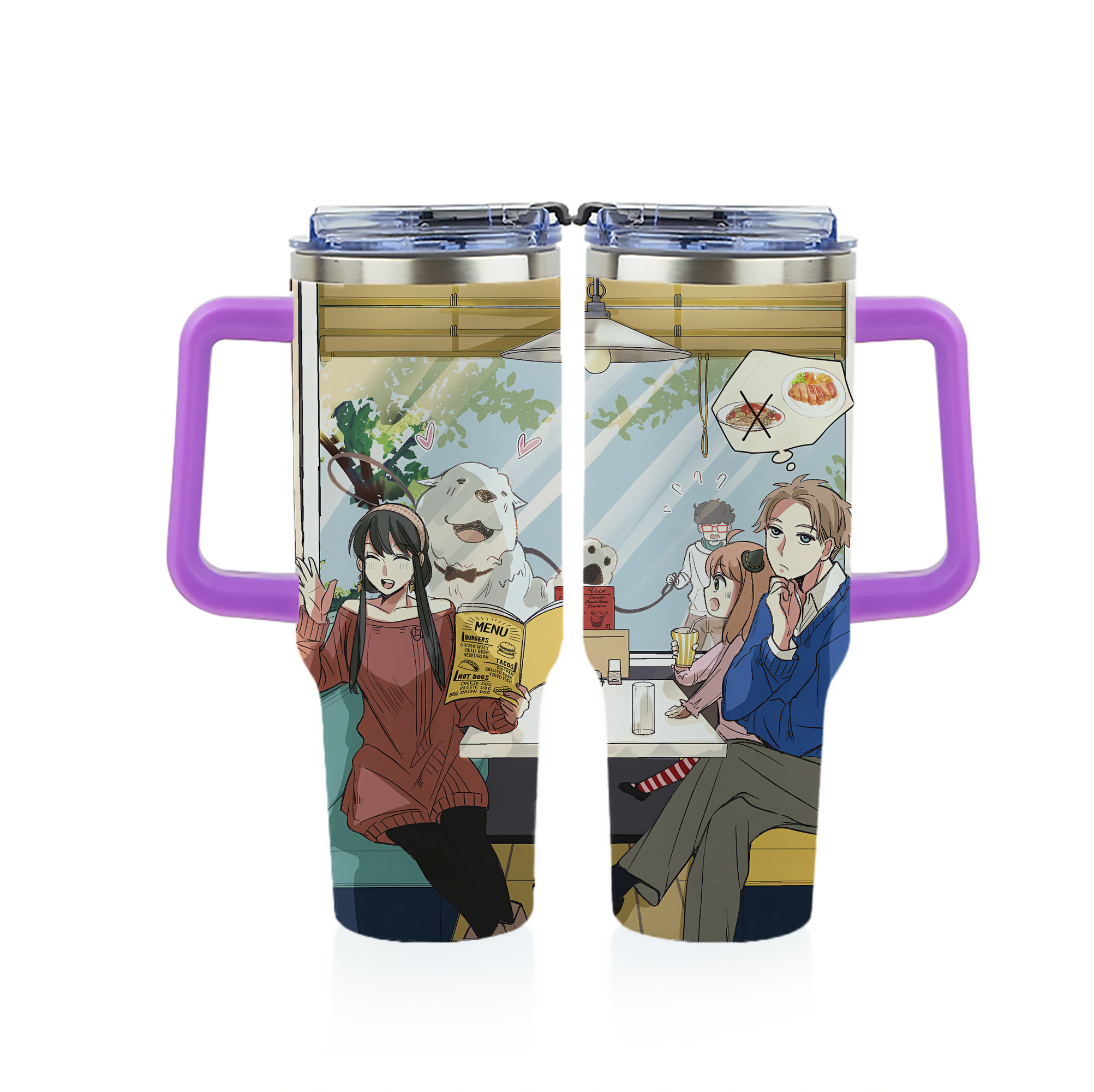 （画像用） SPY×FAMILY间谍家家酒 1200ｍLフルプリント車用タンブラー