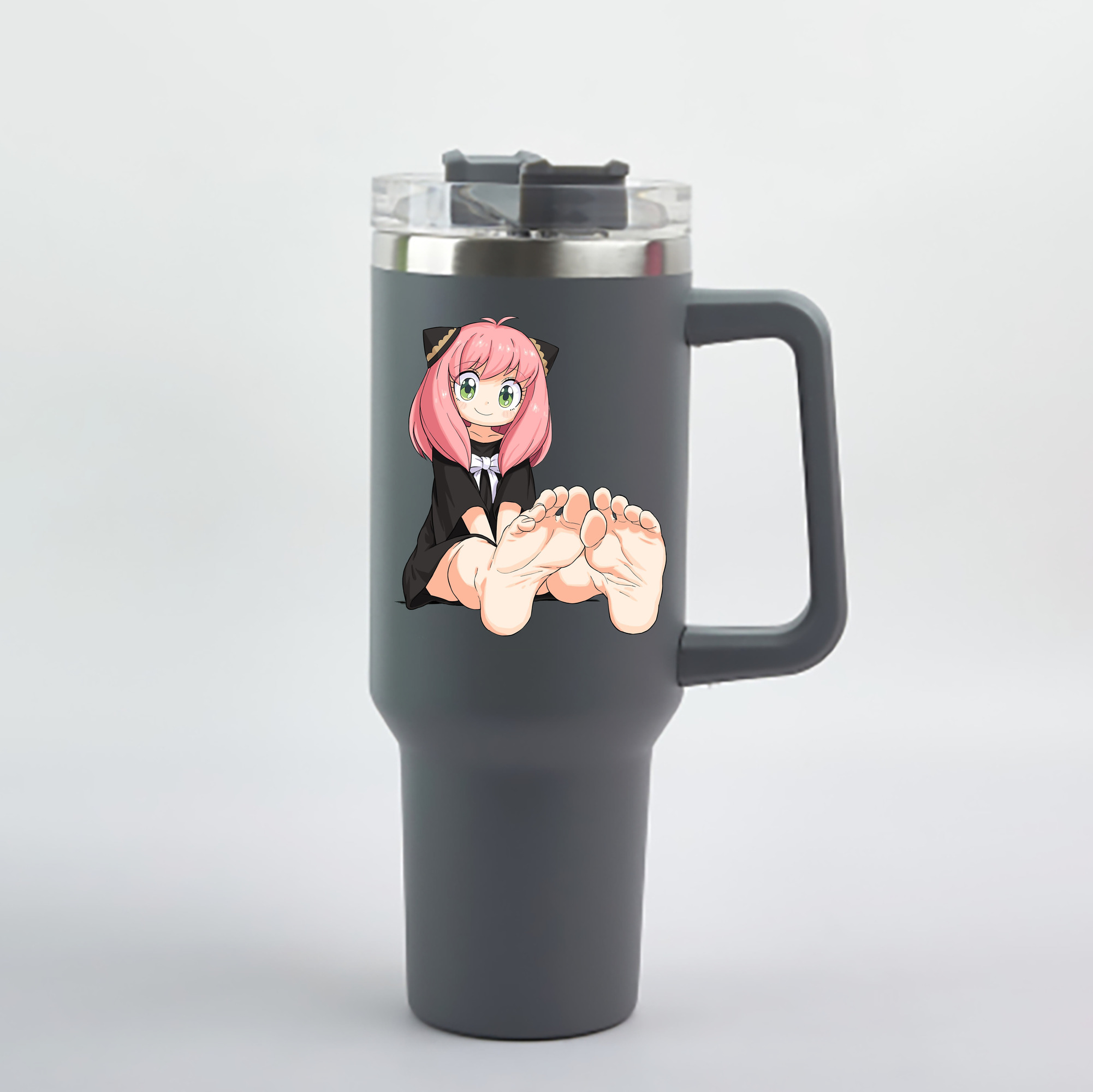 （画像用） SPY×FAMILY间谍家家酒 1200mL車用タンブラー - クリスタルステッカー（プラスチックストロー付き）