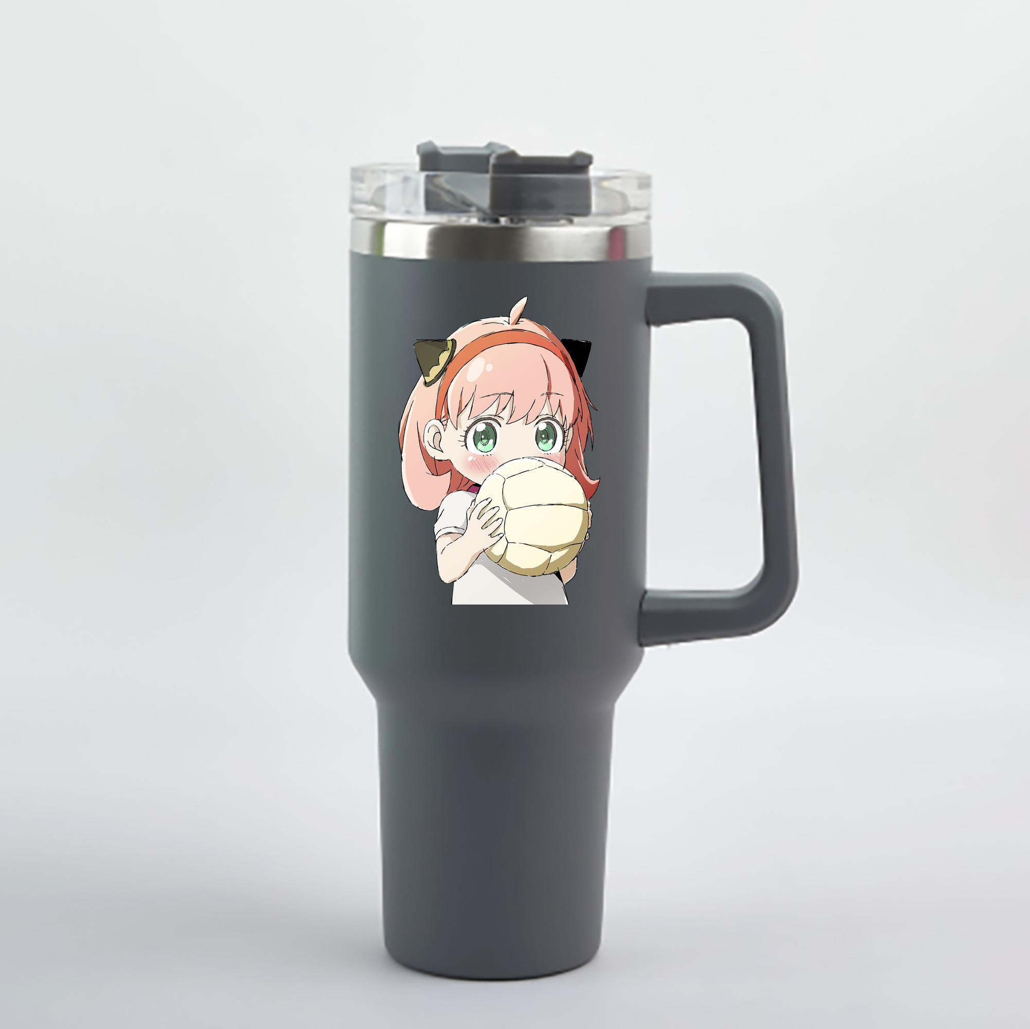 （画像用） SPY×FAMILY间谍家家酒 1200mL車用タンブラー - クリスタルステッカー（プラスチックストロー付き）