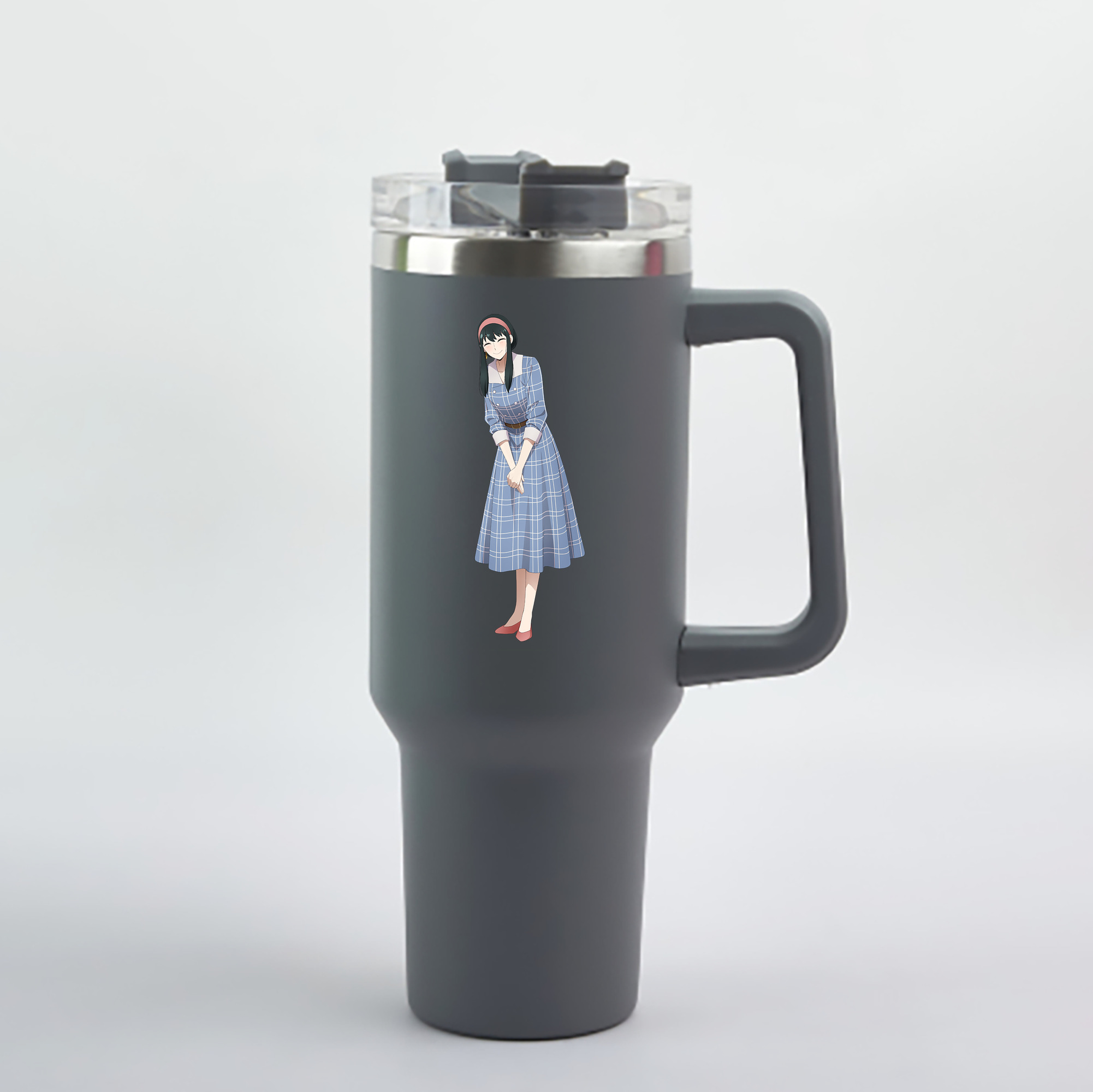 （画像用） SPY×FAMILY间谍家家酒 1200mL車用タンブラー - クリスタルステッカー（プラスチックストロー付き）
